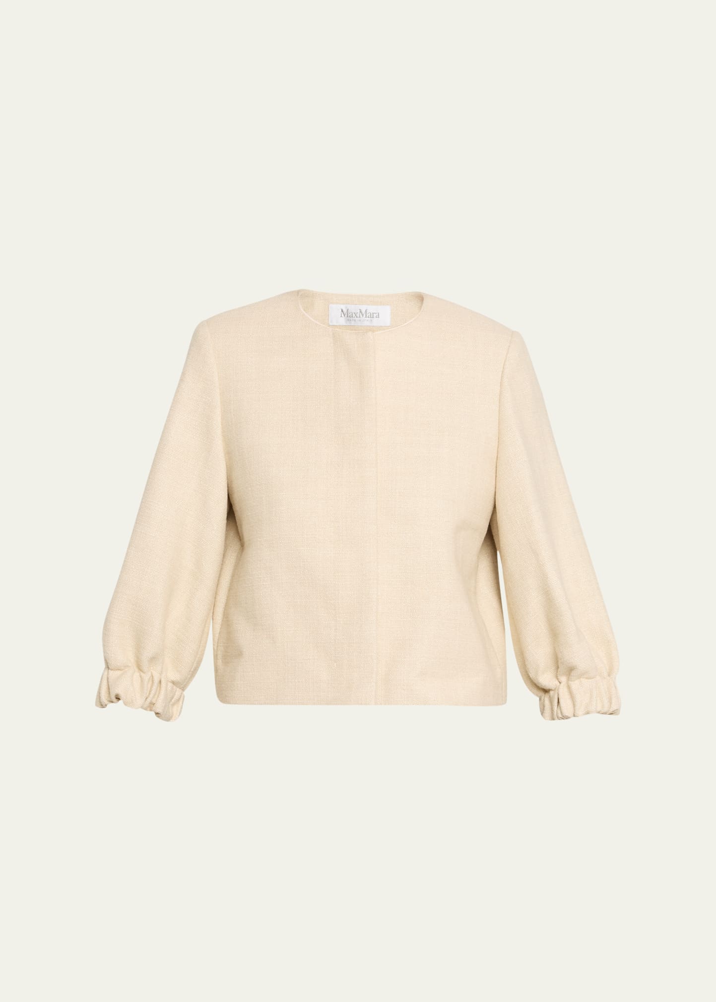 Max Mara Naiadi 3/4-Sleeve Crop Jacket - Bergdorf Goodman