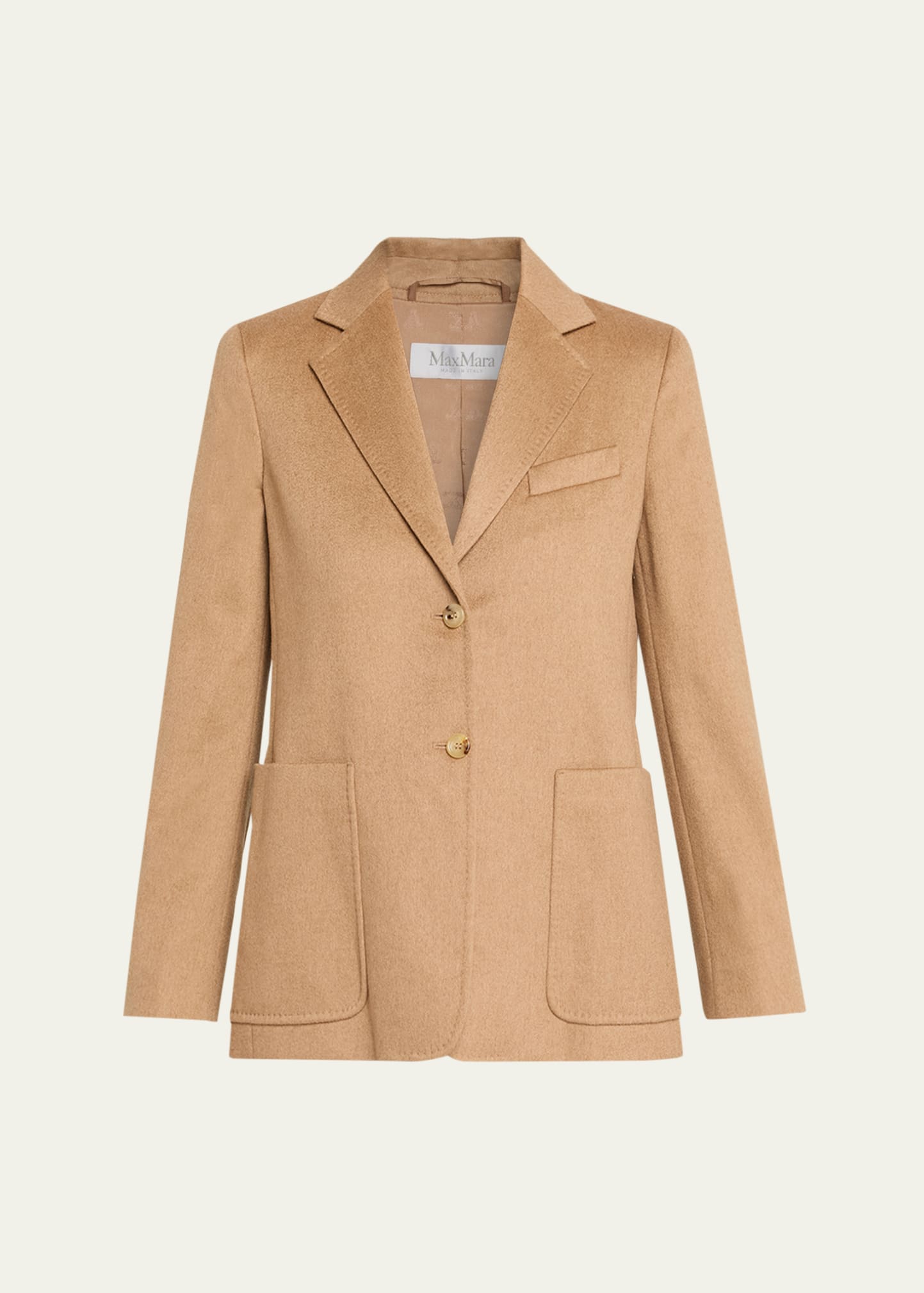 Max Mara Belluno Single-Breasted Wool Jacket - Bergdorf Goodman
