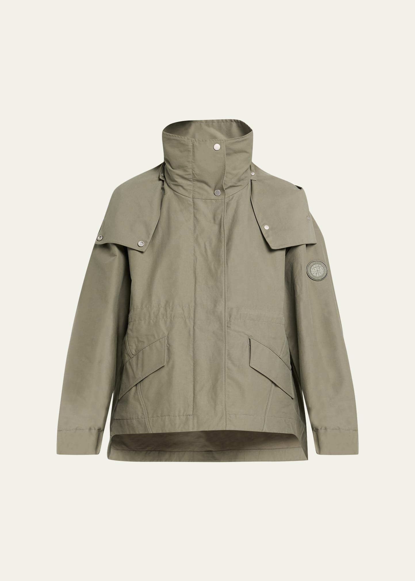 Canada Goose Olivine Oversized Jacket with Removable Hood