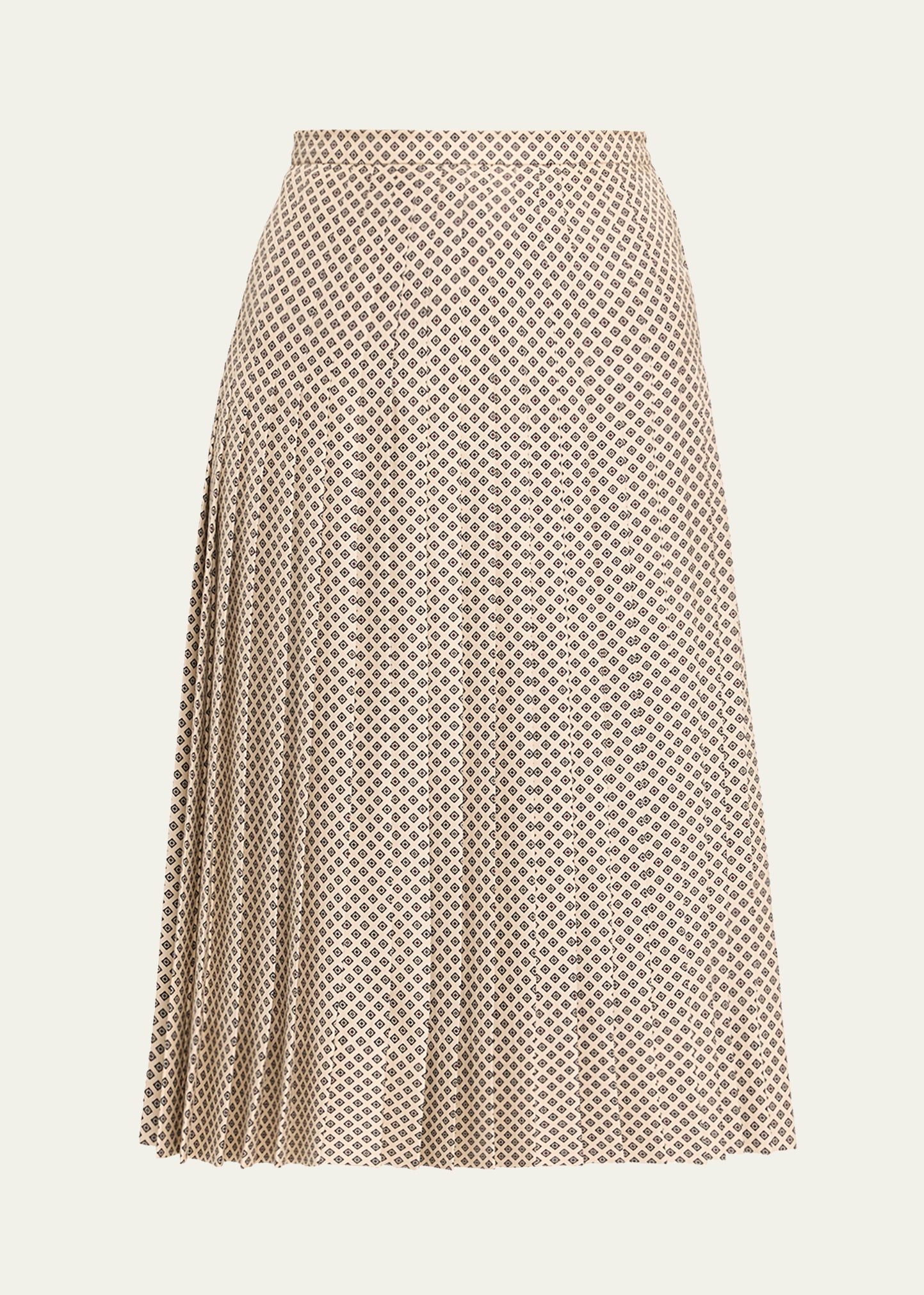 Loro Piana Clea Pleated Silk Midi Skirt - Bergdorf Goodman