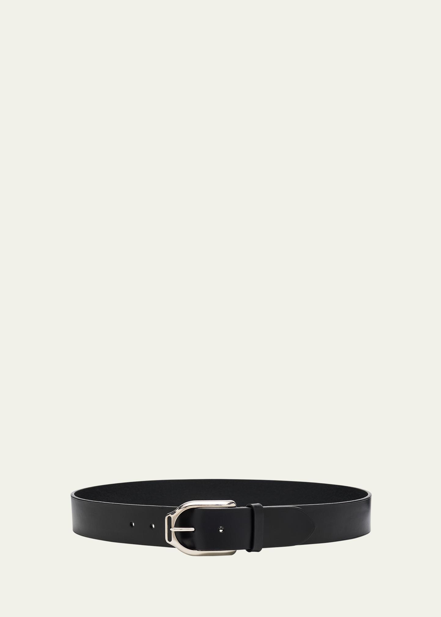 Ralph Lauren Purple Label Welington Leather Belt - Bergdorf Goodman