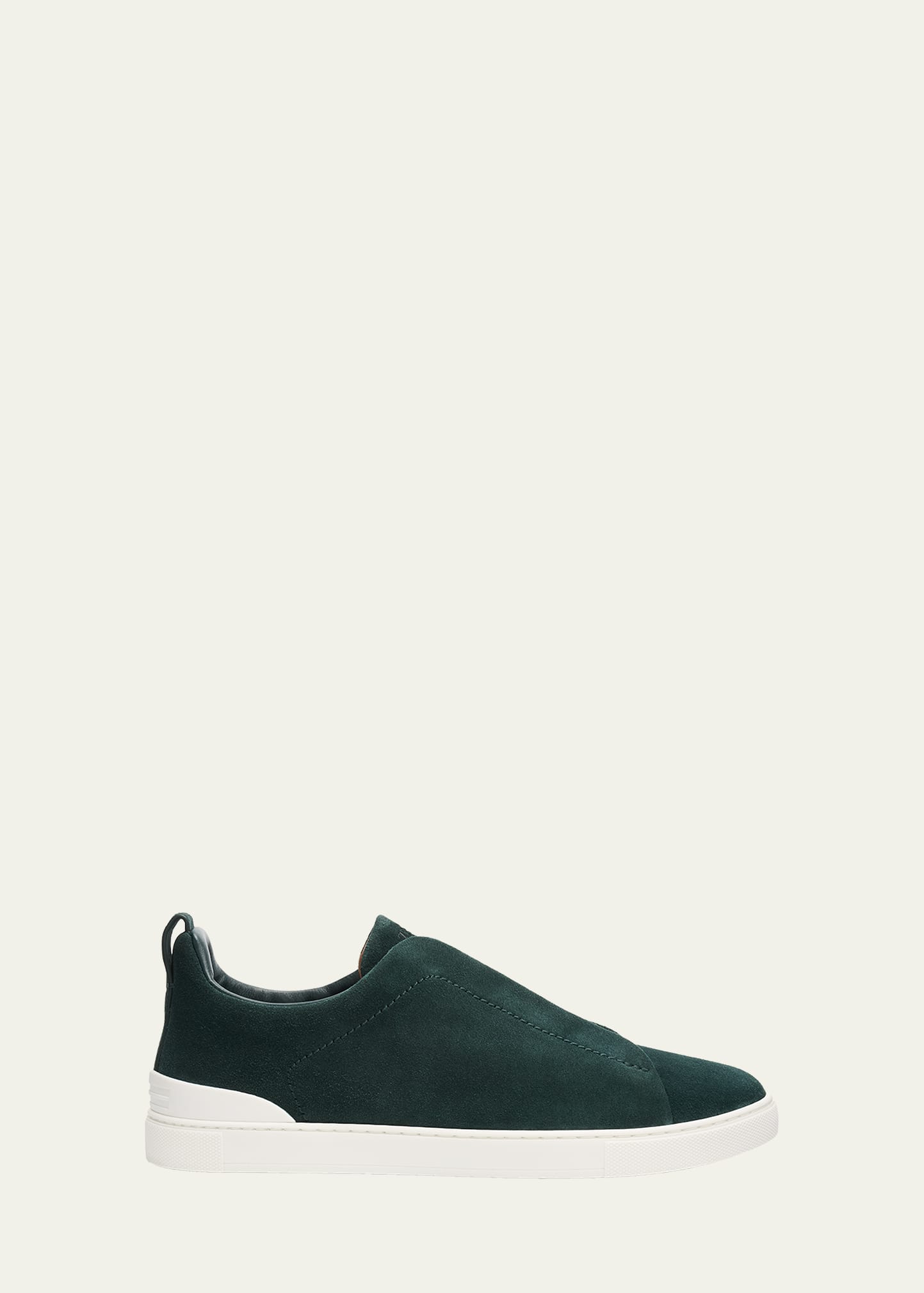 ZEGNA Men's Suede Triple Stitch Slip-On Sneakers - Bergdorf Goodman