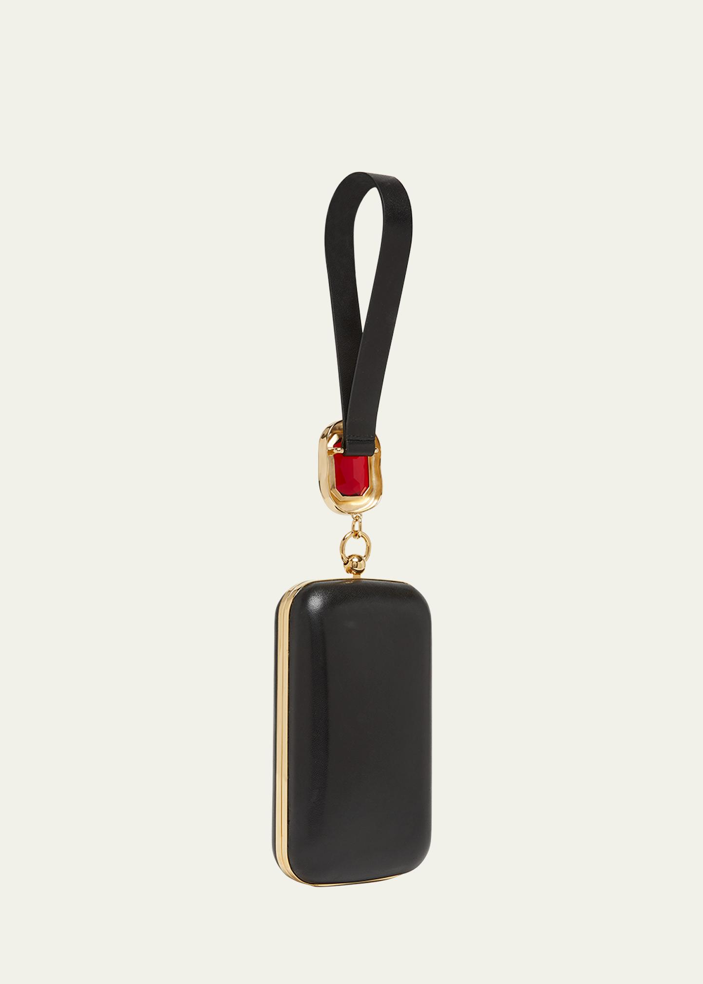 Givenchy Show Crystal-Embellished Minaudiere in Nappa Leather