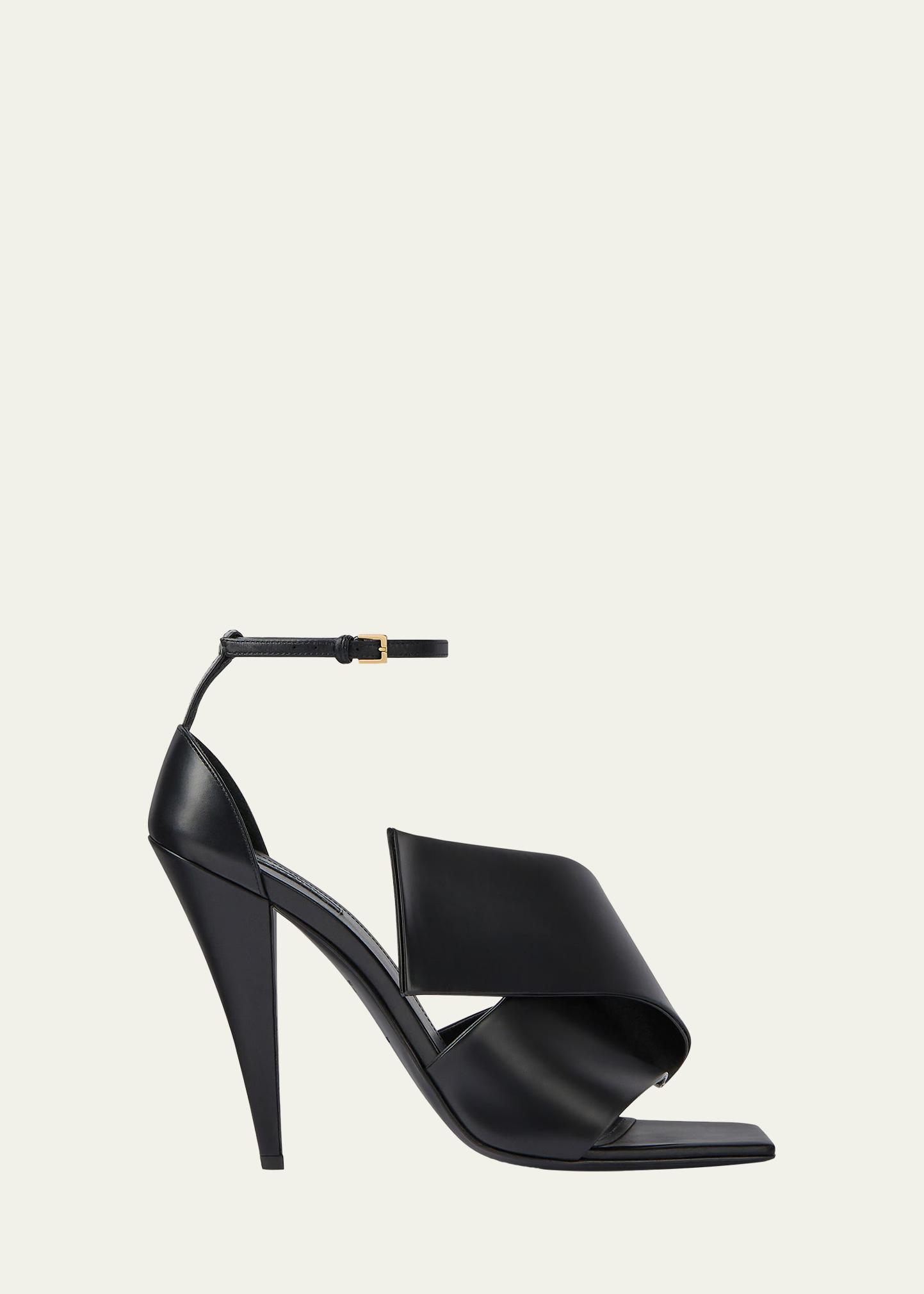 Givenchy Twisted Ribbon Leather Sandals - Bergdorf Goodman