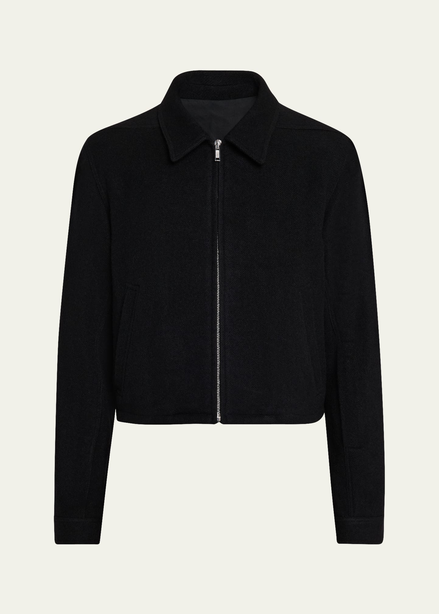 Rick Owens Men's Alice Wool Cropped Full-Zip Blouson - Bergdorf