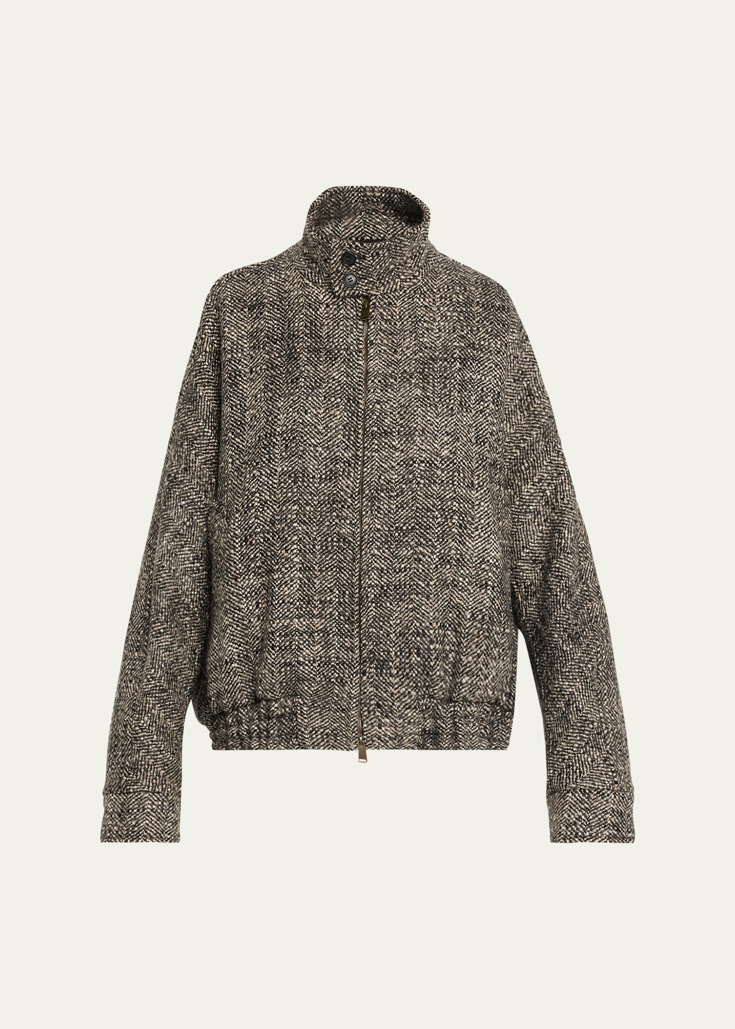 DARKPARK Lee Oversized Herringbone Bomber Jacket - Bergdorf Goodman
