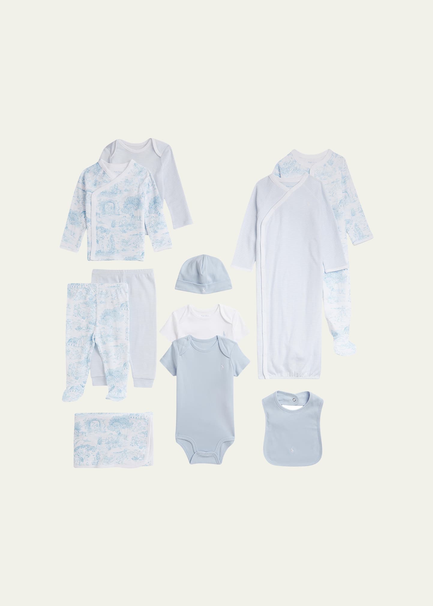 Polo Ralph Lauren Kid's 11-Piece Cotton Interlock Gift Set, Size