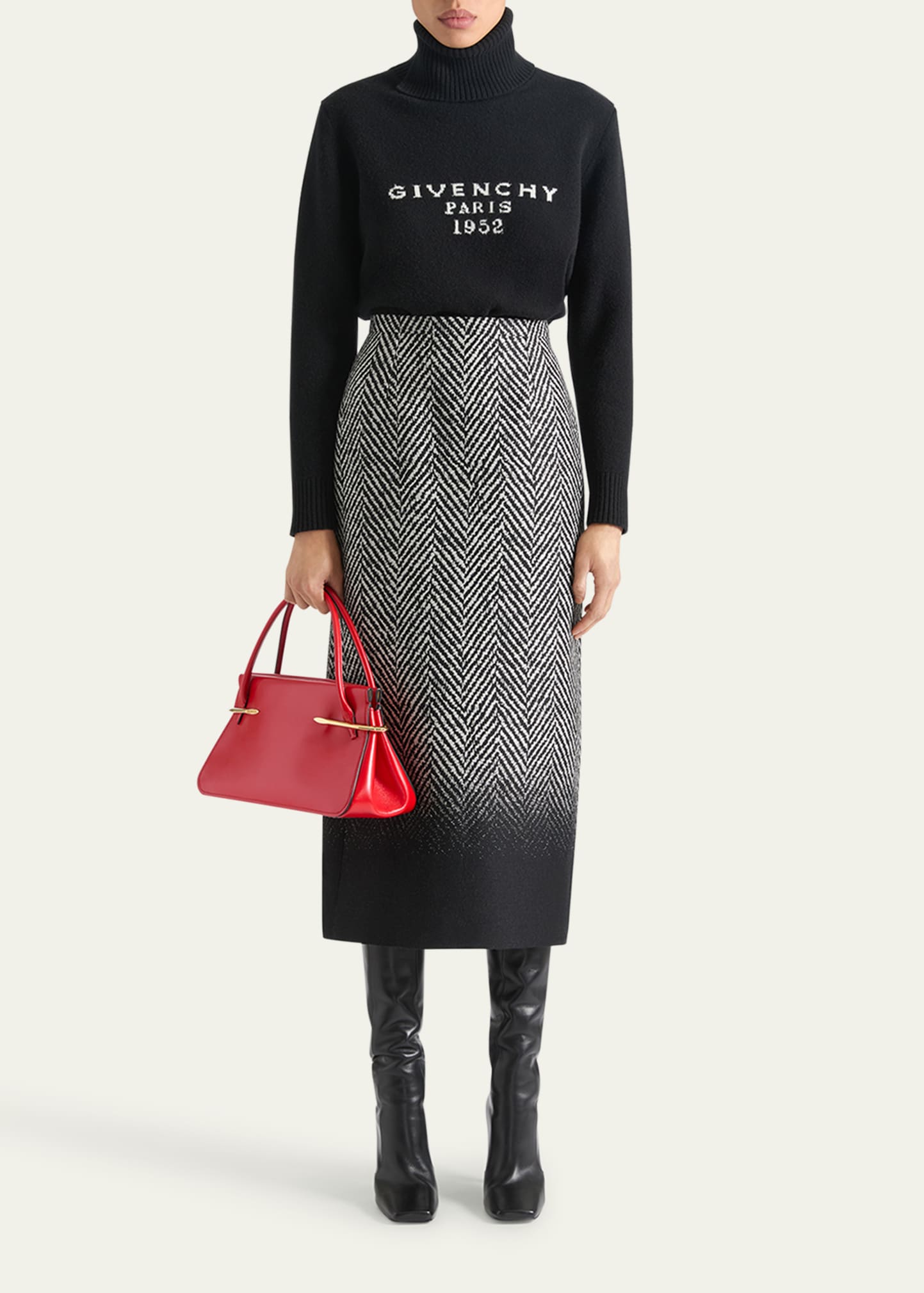 Givenchy Turtleneck Logo Wool-Cashmere Sweater - Bergdorf Goodman