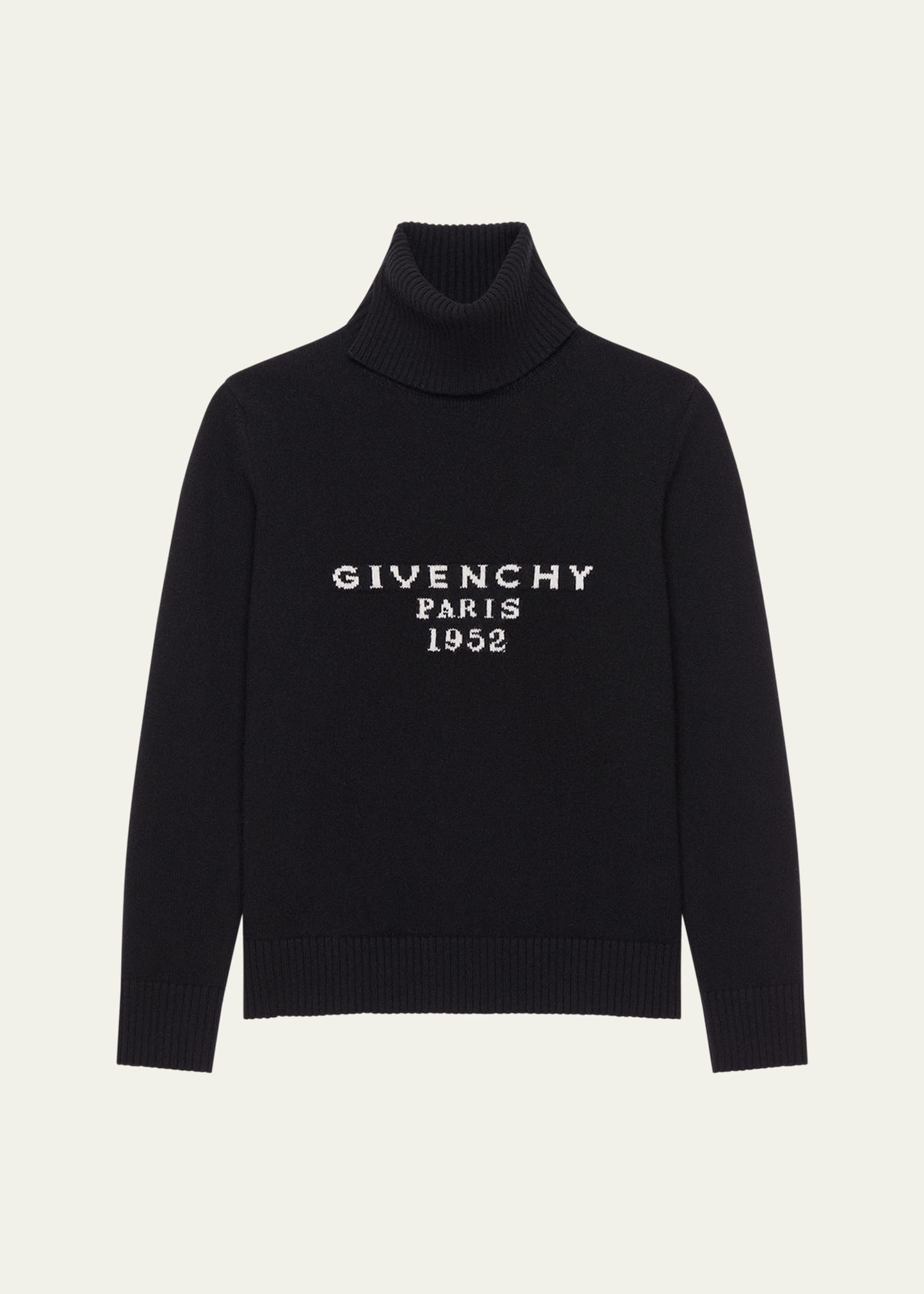 Givenchy Turtleneck Logo Wool-Cashmere Sweater - Bergdorf Goodman
