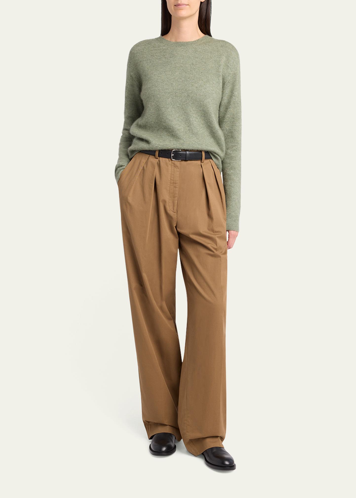 The Row Igor Double-Pleated Wide-Leg Pants - Bergdorf Goodman