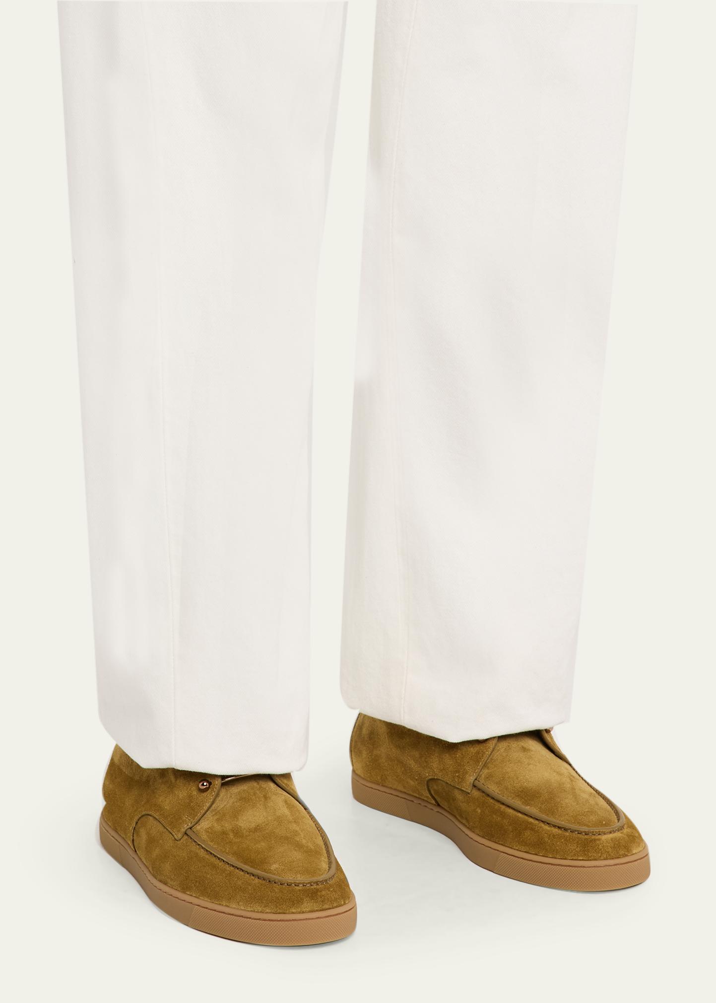 CHRISTIAN LOUBOUTIN CHAMBELISS DESERT FLAT CHUKKA BOOTS LIGHT BROWN SUEDE SZ 43 CHRISTIAN LOUBOUTIN | Men main image 2