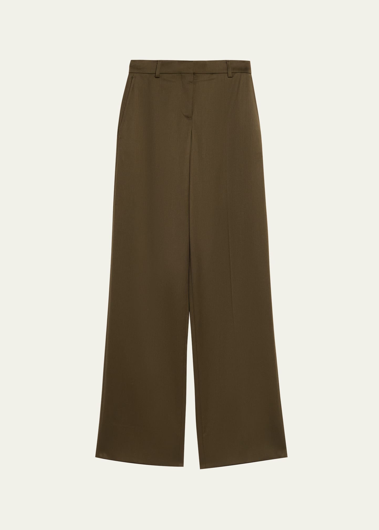 Stella McCartney Tailored Wool Wide-Leg Trousers - Bergdorf
