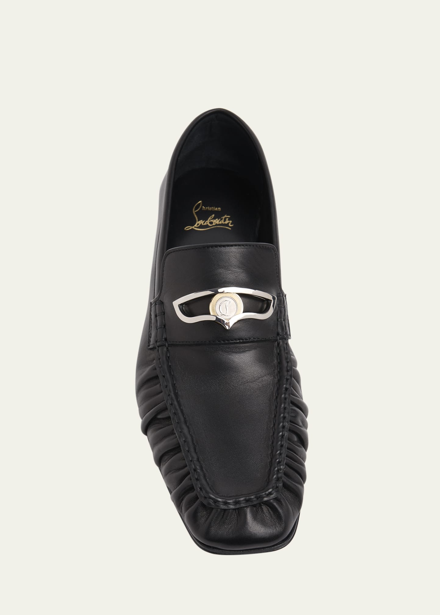 Christian Louboutin Men's Mocallista Leather Red-Sole Penny