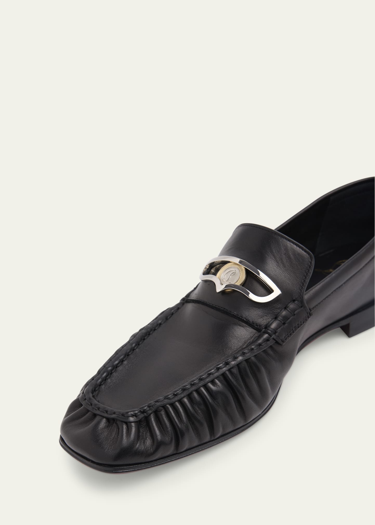 Christian Louboutin Men's Mocallista Leather Red-Sole Penny