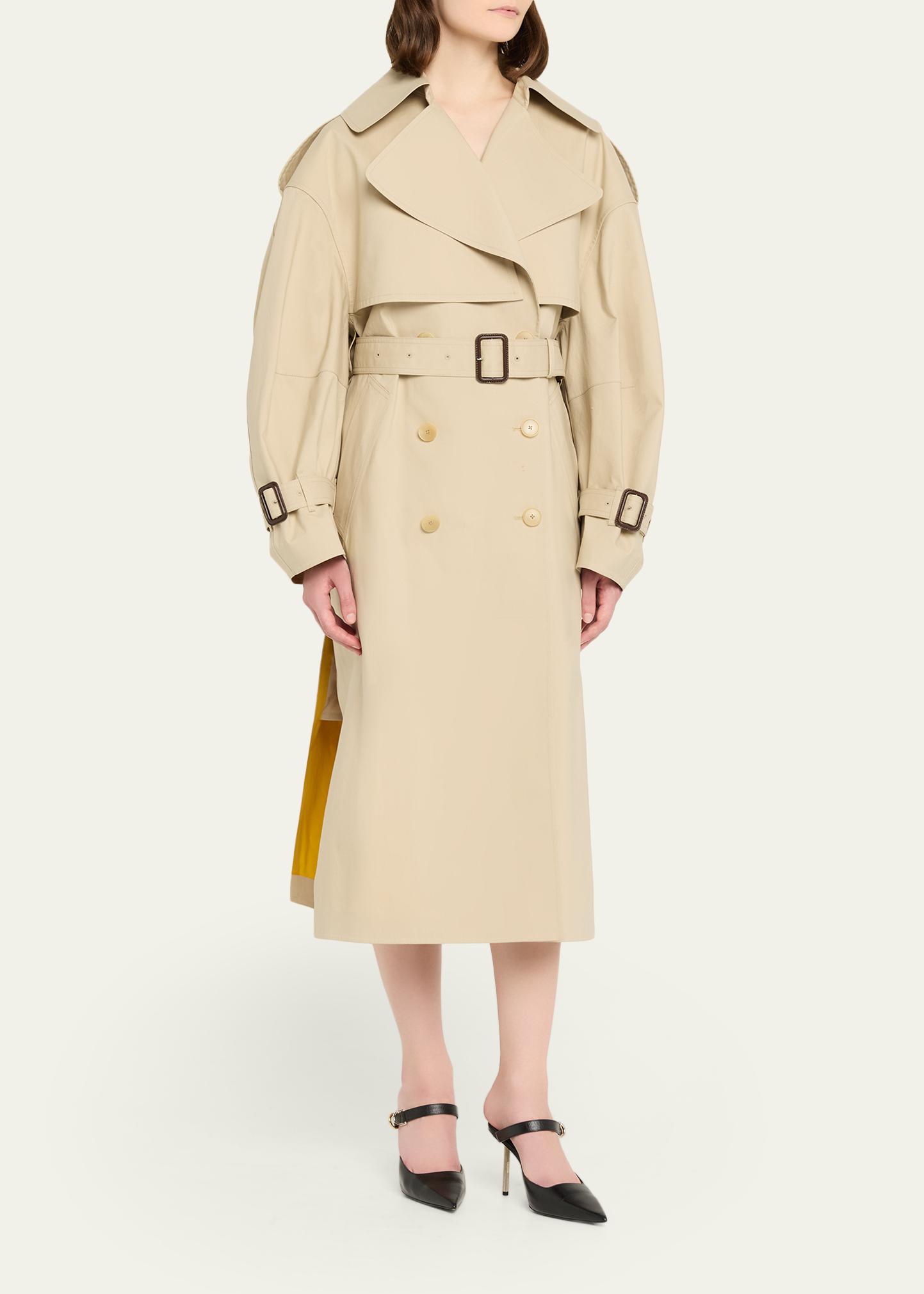Givenchy Belted Cocoon Trench Coat - Bergdorf Goodman
