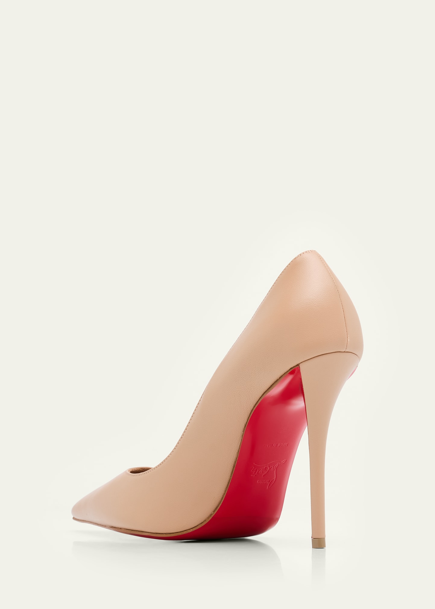 Christian Louboutin 100mm Miss Z Leather Pointed-Toe Pumps