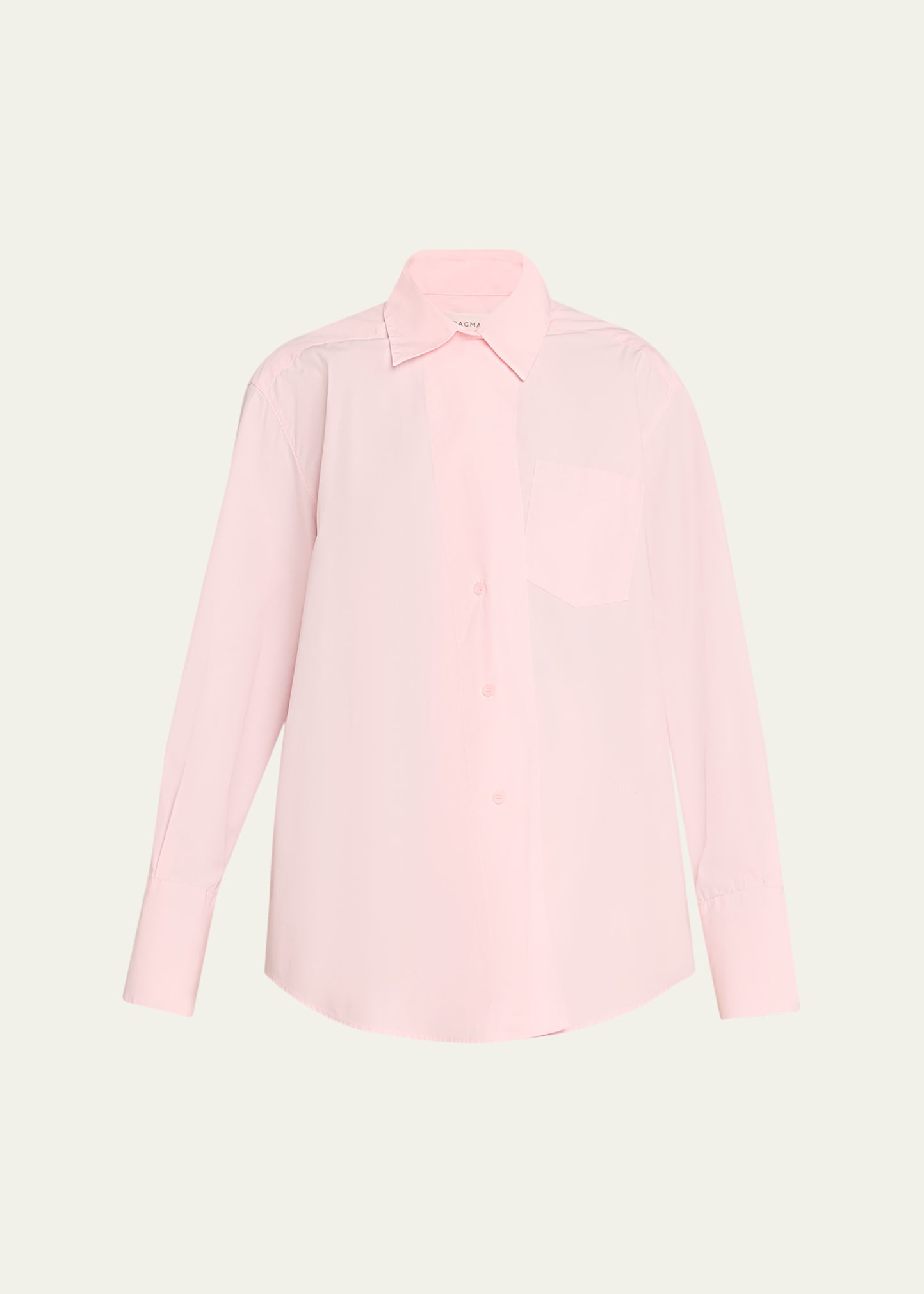House of Dagmar Asymmetric Button-Front Shirt - Bergdorf Goodman