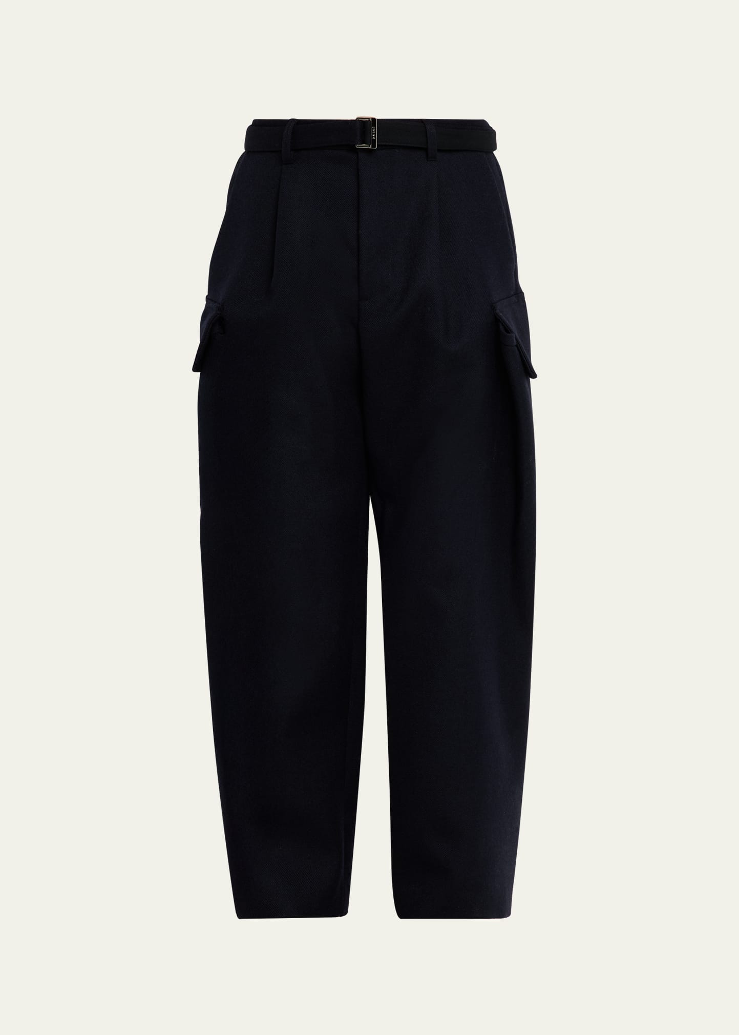 Sacai Wool Melton Pants ボルドー sacai: Men's Wool Melton Pants