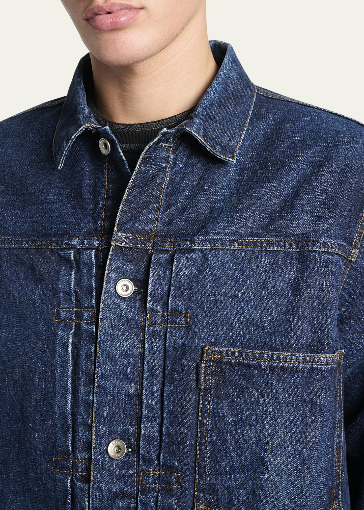 SACAI Men's Beyondexx Denim Hybrid Chore Jacket - Bergdorf Goodman