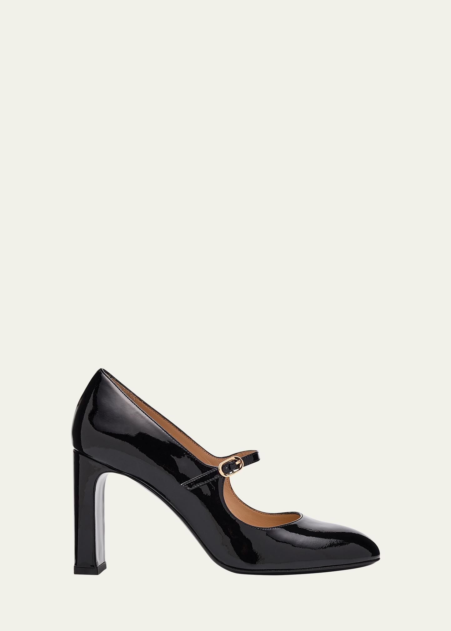 Stuart Weitzman Babette Patent Leather Mary Jane Pumps