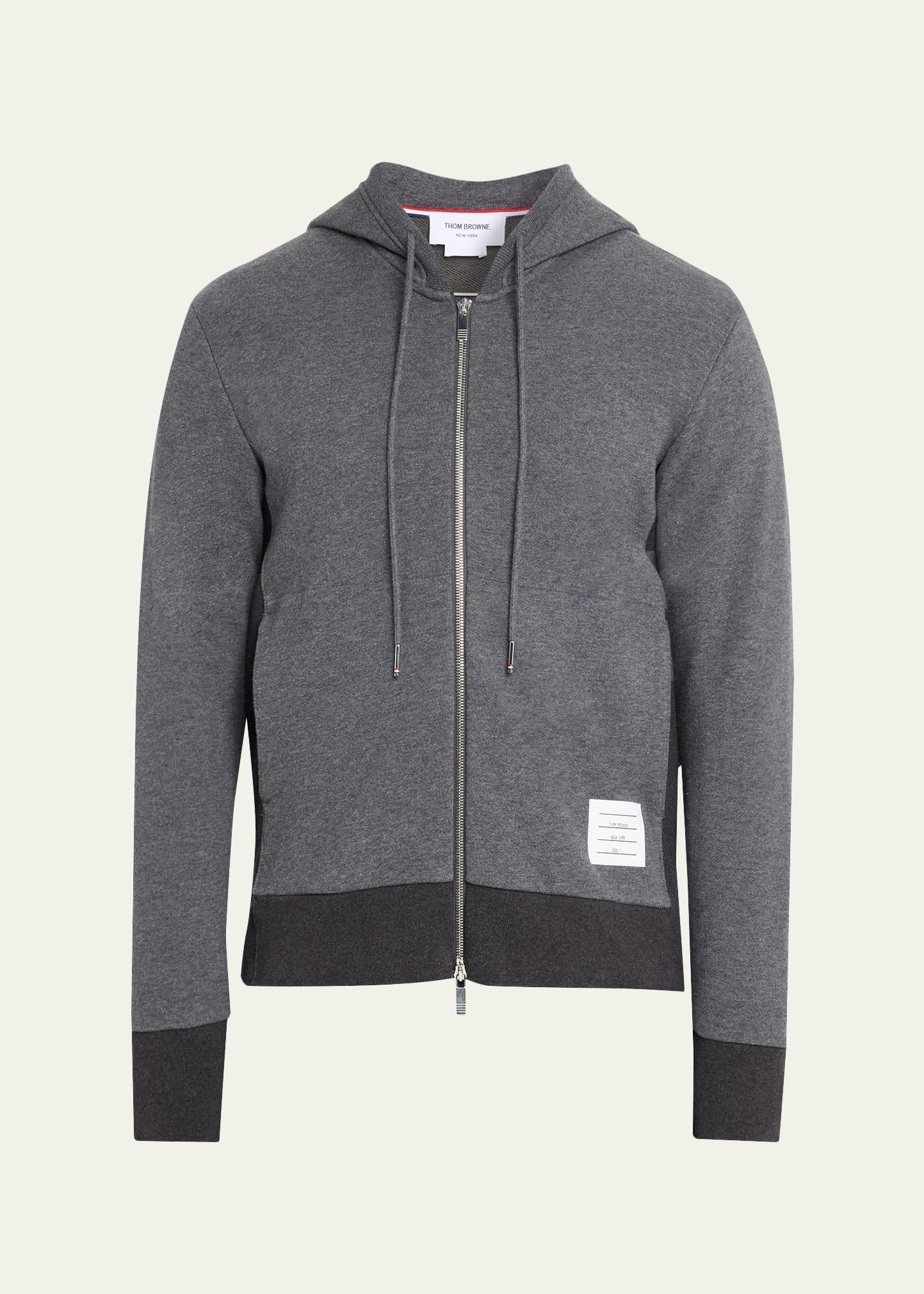Thom Browne Men's Cotton 4-Bar Stripe Full-Zip Hoodie - Bergdorf