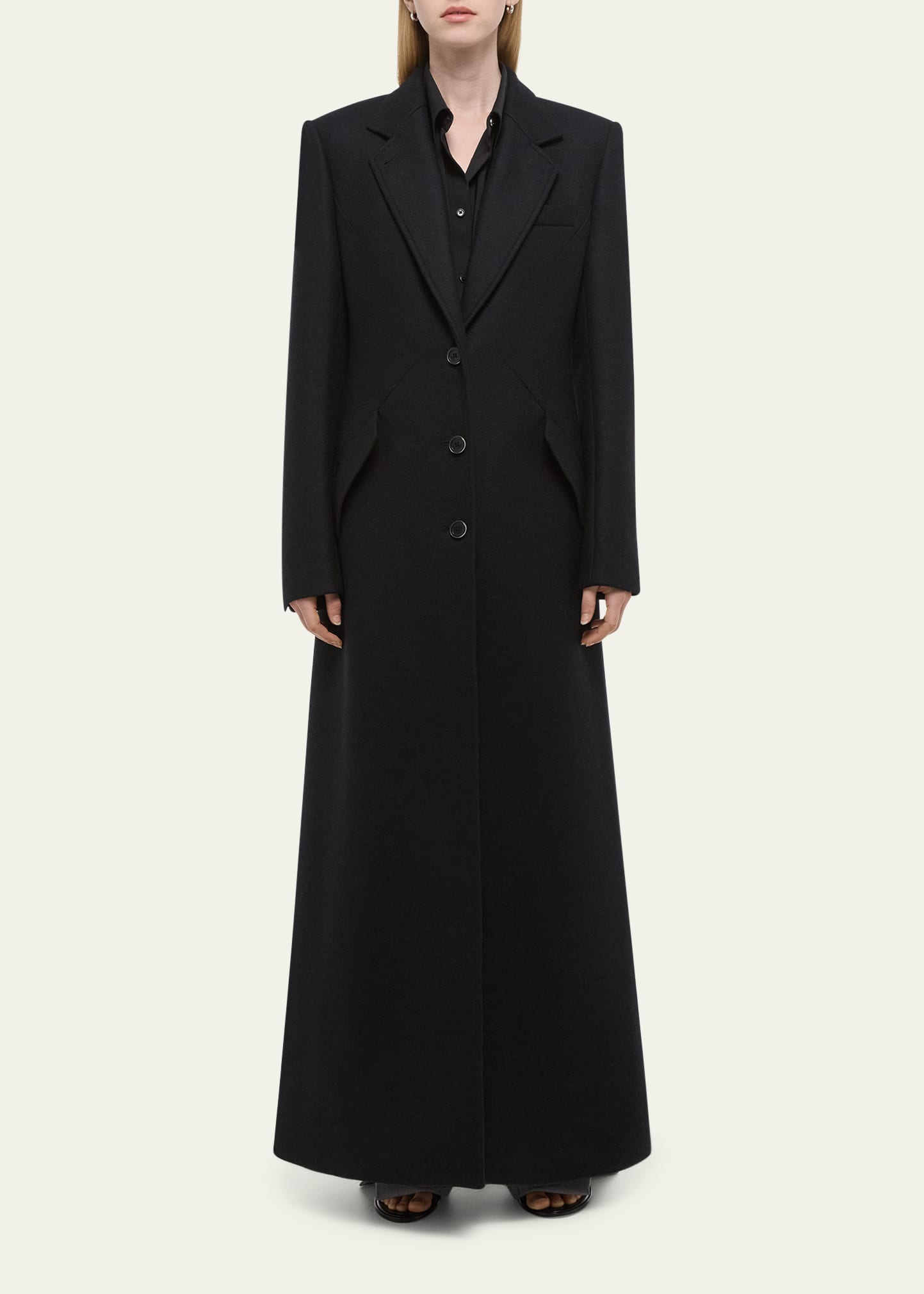 HELMUT LANG ウールコート size：XS Helmut Lang Sculpted Apex Maxi Coat - Bergdorf Goodman