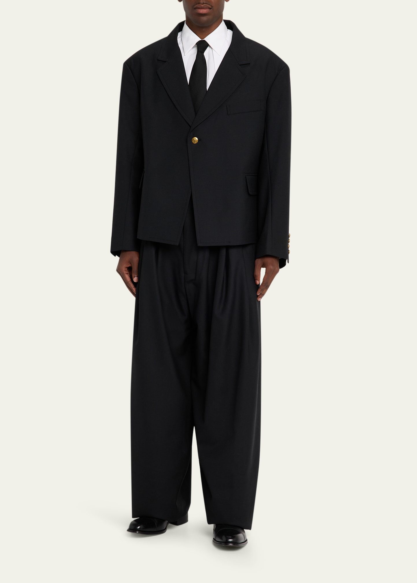 Willy Chavarria Men's Box Cutter Wool Jacket - Bergdorf Goodman