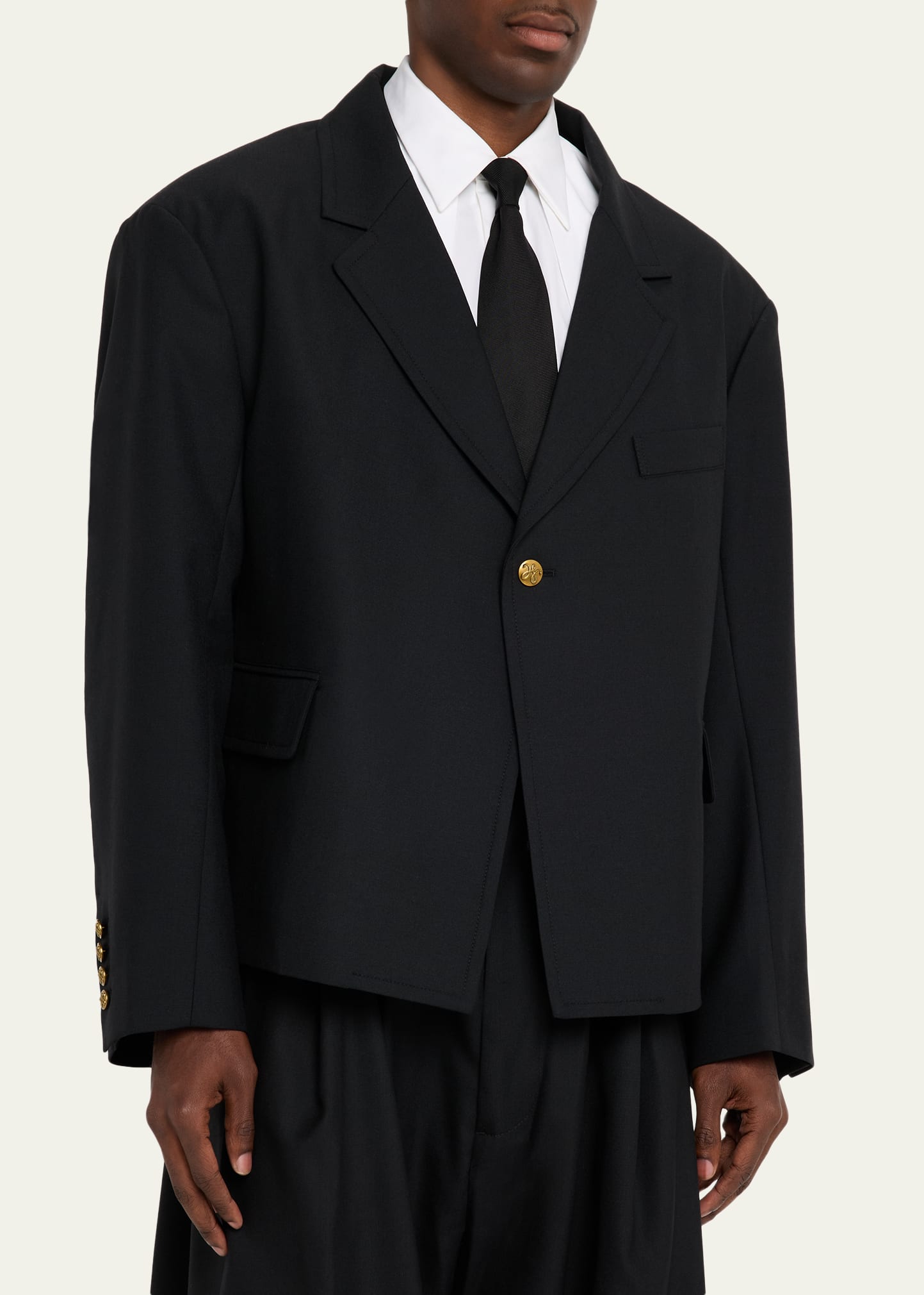 Willy Chavarria Men's Box Cutter Wool Jacket - Bergdorf Goodman