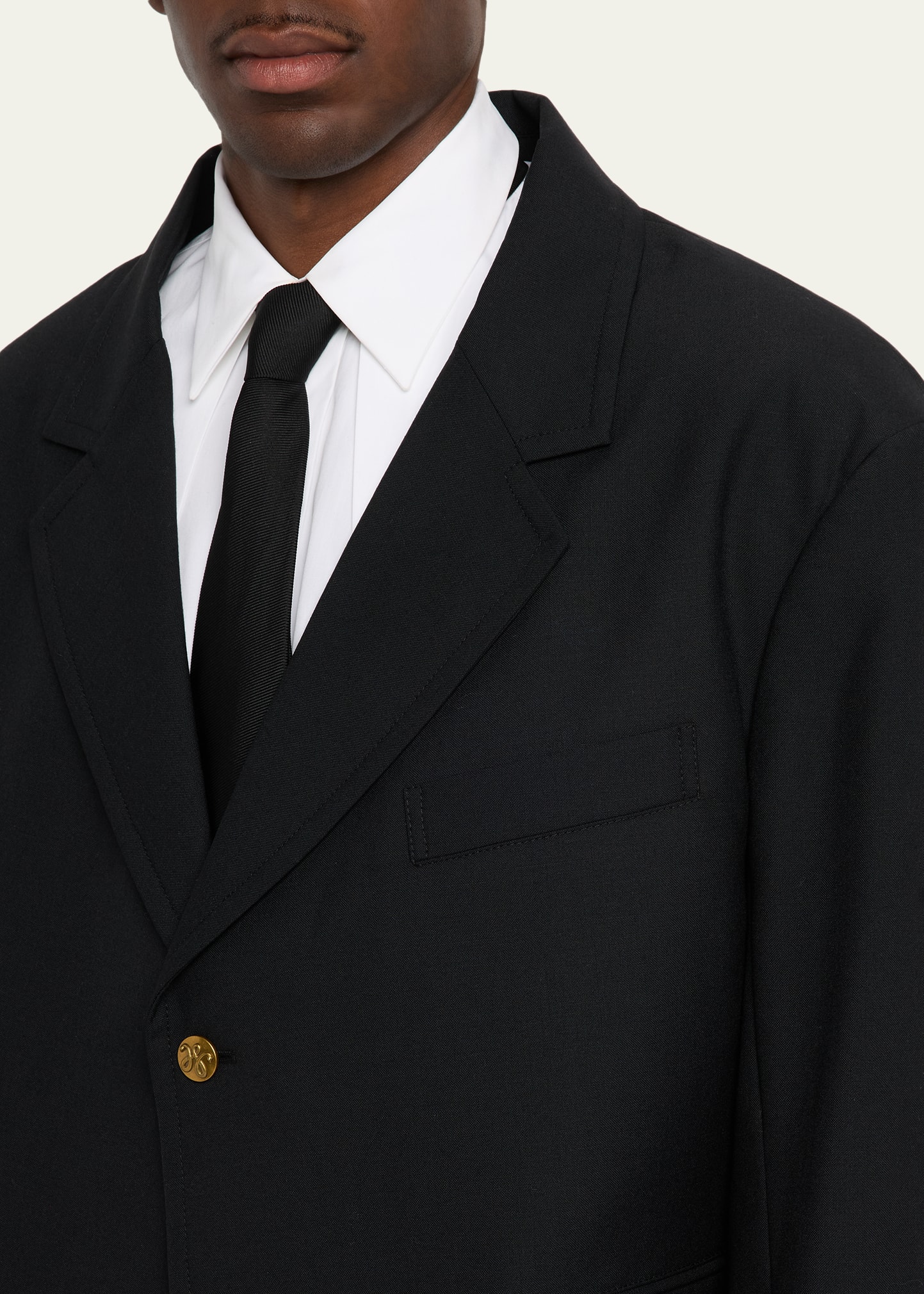 Willy Chavarria Men's Box Cutter Wool Jacket - Bergdorf Goodman