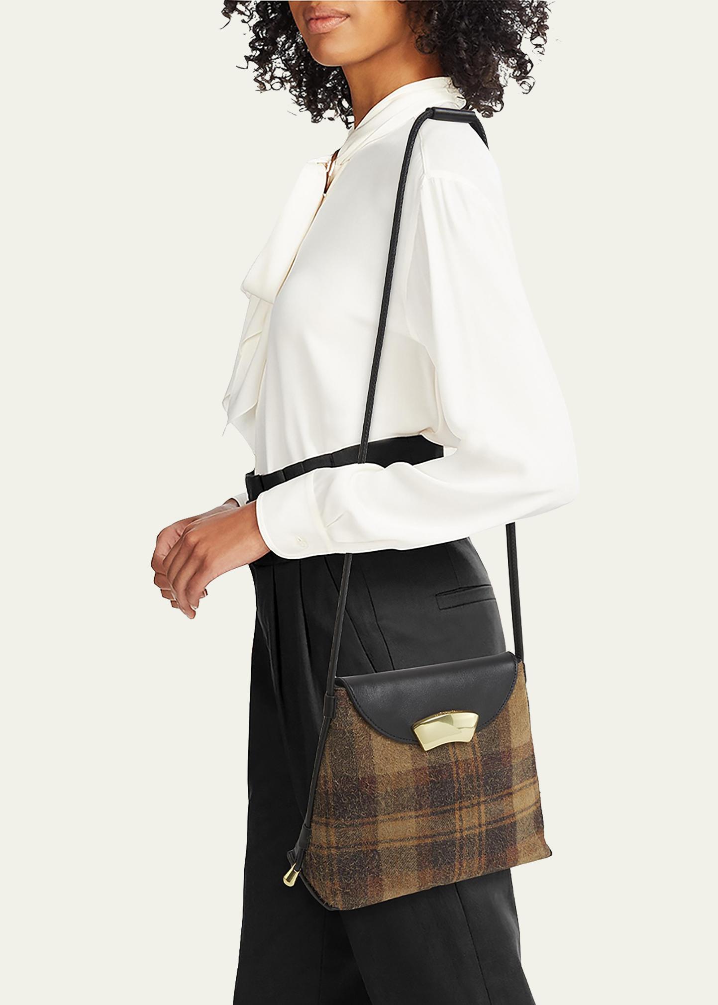 3.1 Phillip Lim ID Petite Soft Fuzzy Suede & Leather Shoulder Bag