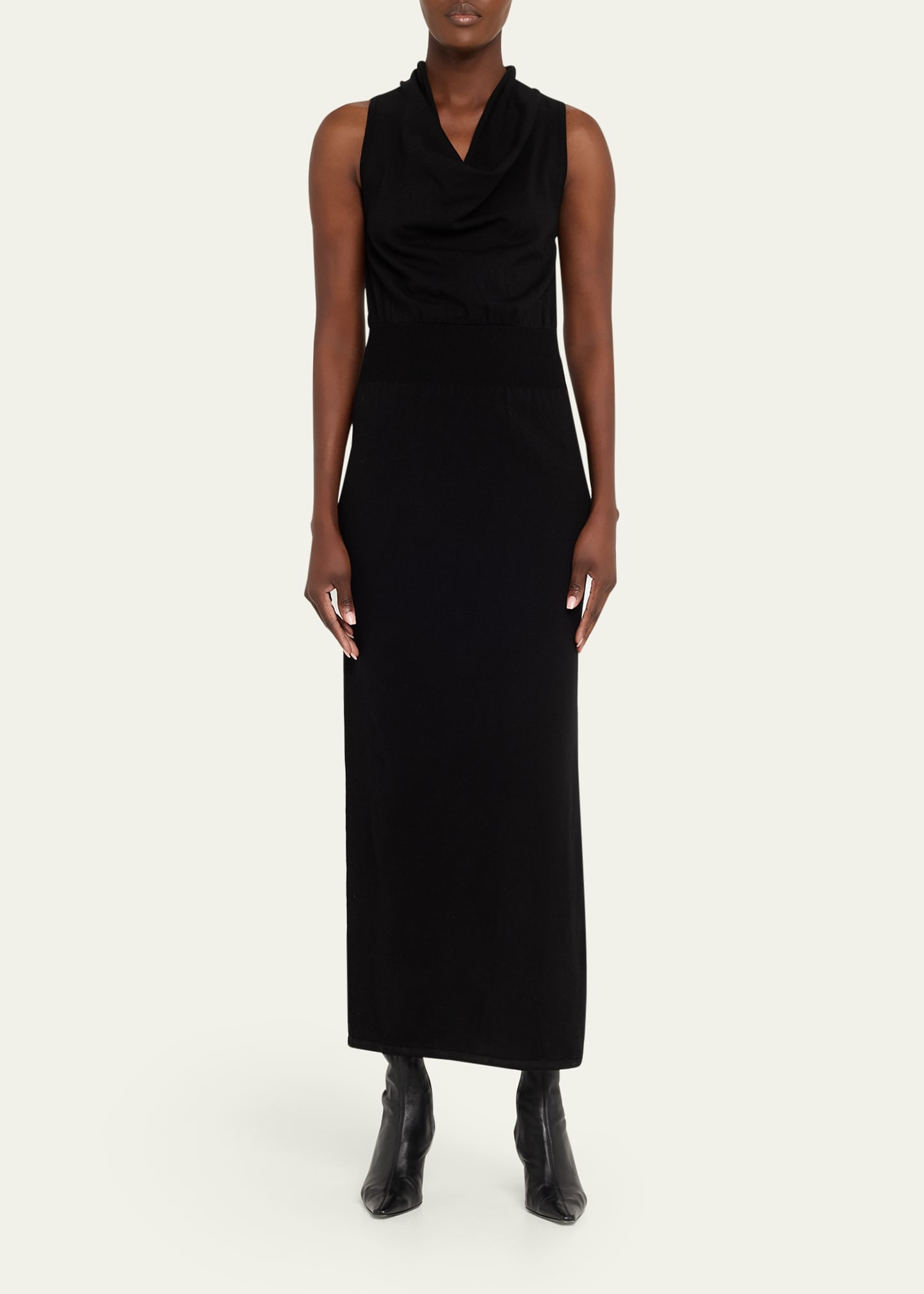 SIMKHAI Ramona Knit Cowl-Neck Midi Dress - Bergdorf Goodman