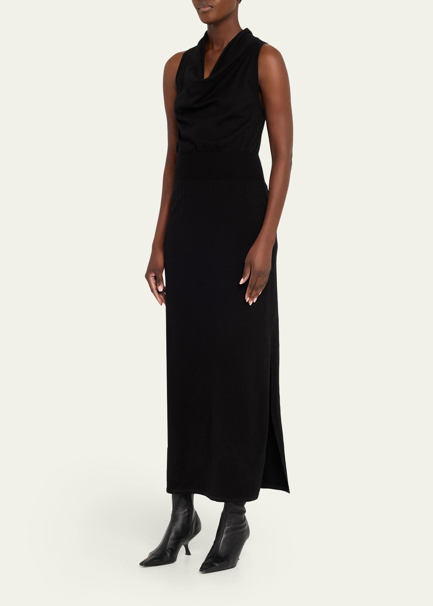 SIMKHAI Ramona Knit Cowl-Neck Midi Dress - Bergdorf Goodman