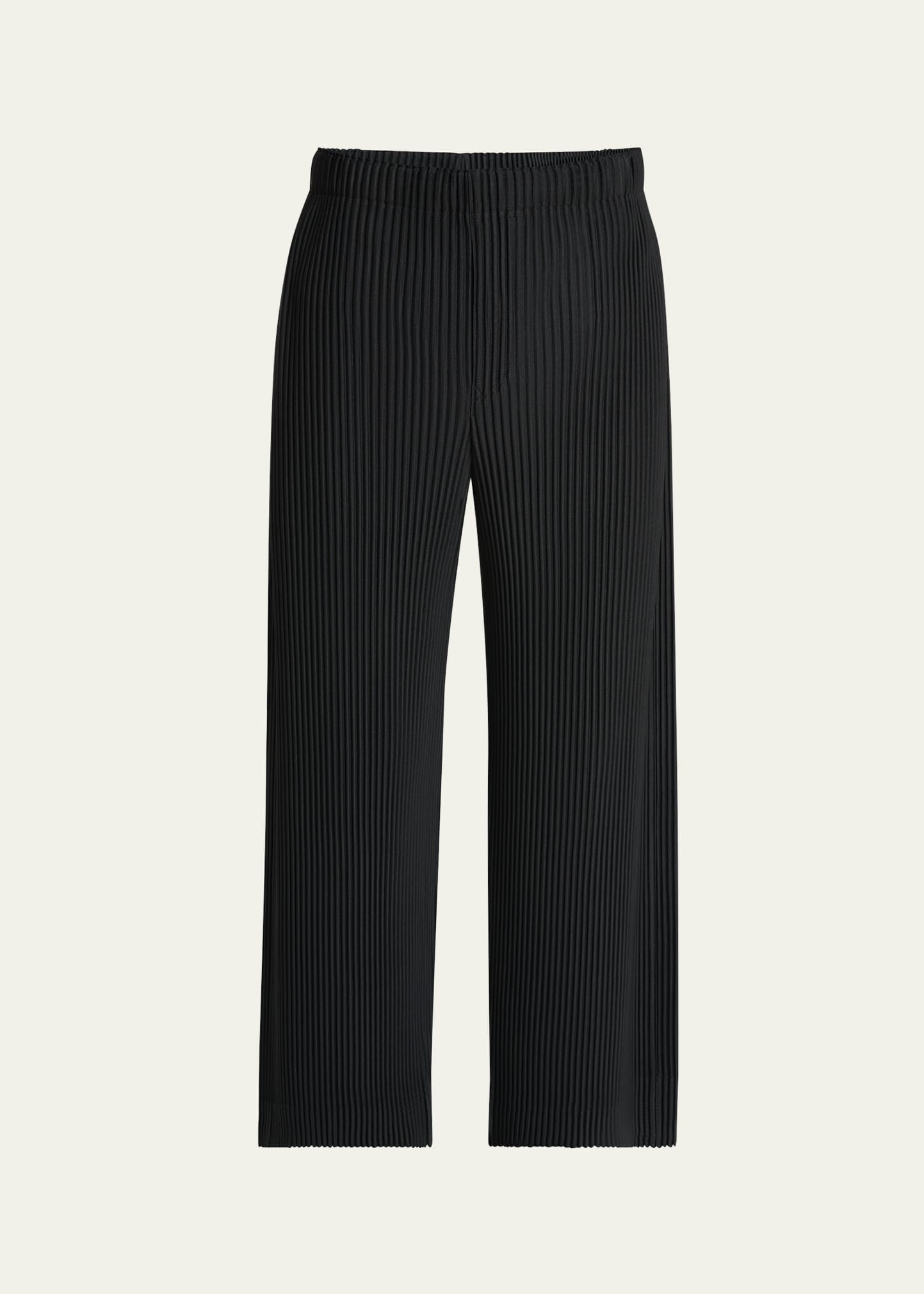 Homme Plisse Issey Miyake Men's Black Pleated Trousers - Bergdorf