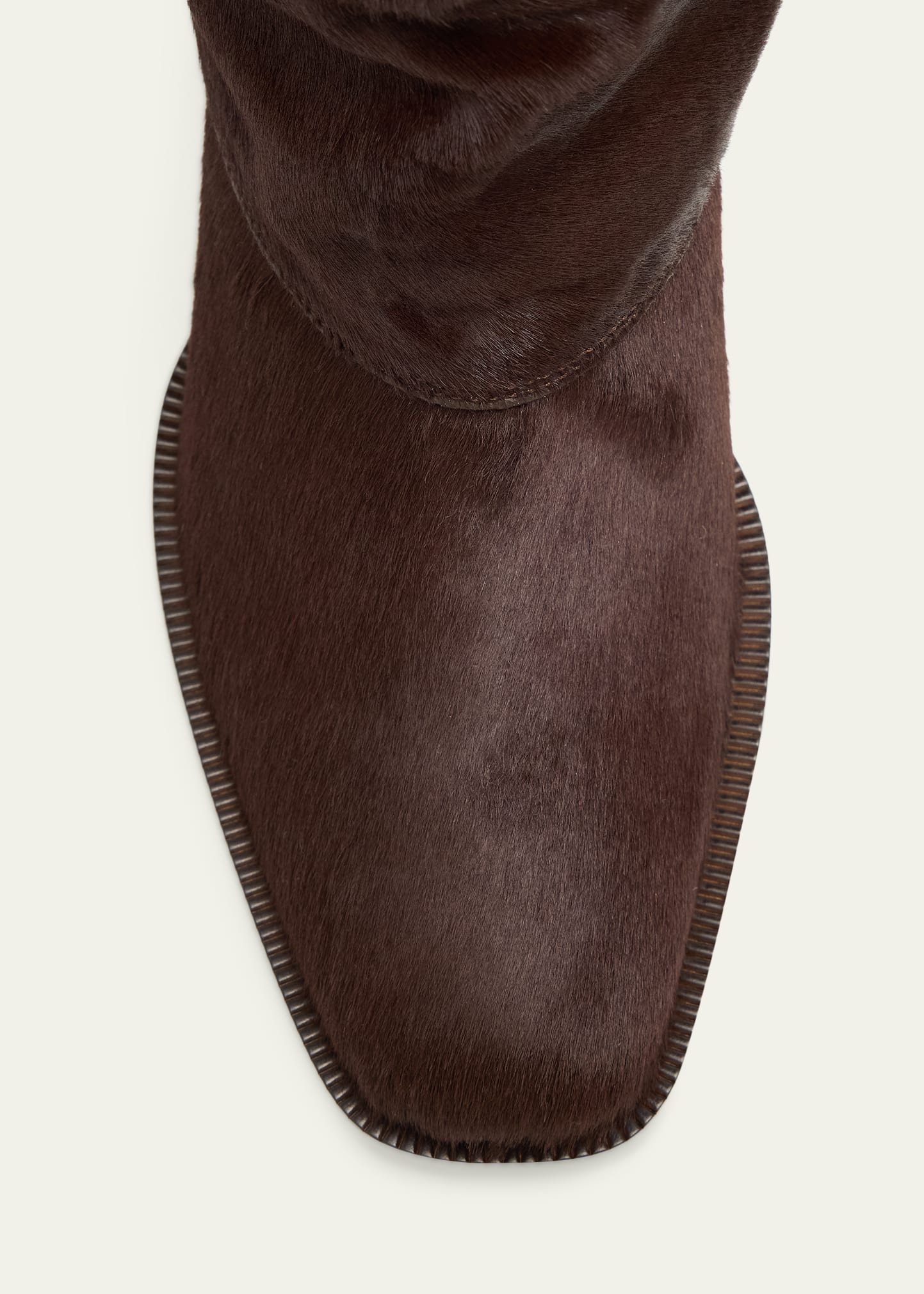 Fendi 55mm Minerva Calf Hair Trompe L'oeil Pant Knee-High Boots