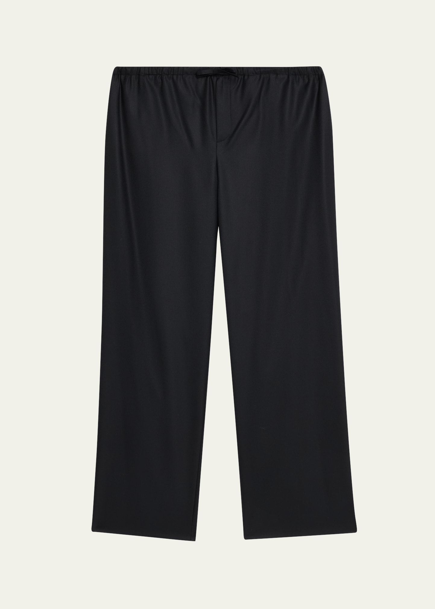 THE ROW Men's Xon Wool Flannel Relaxed-Fit Drawstring Pants