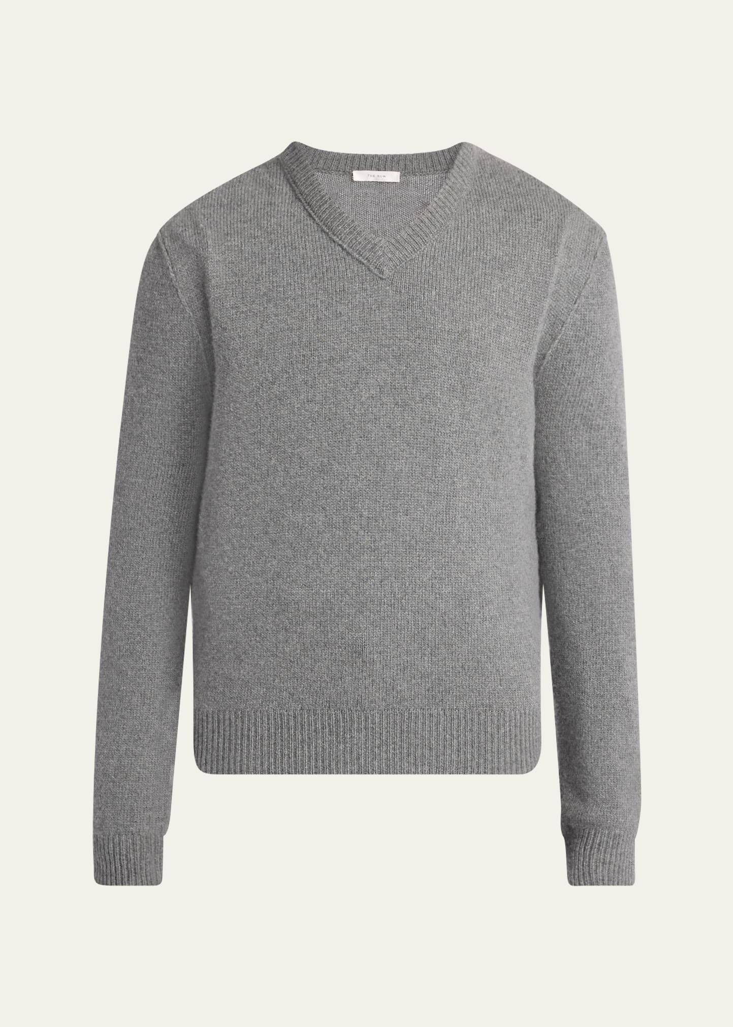 THE ROW Men's Horik Cashmere V-Neck Sweater - Bergdorf Goodman
