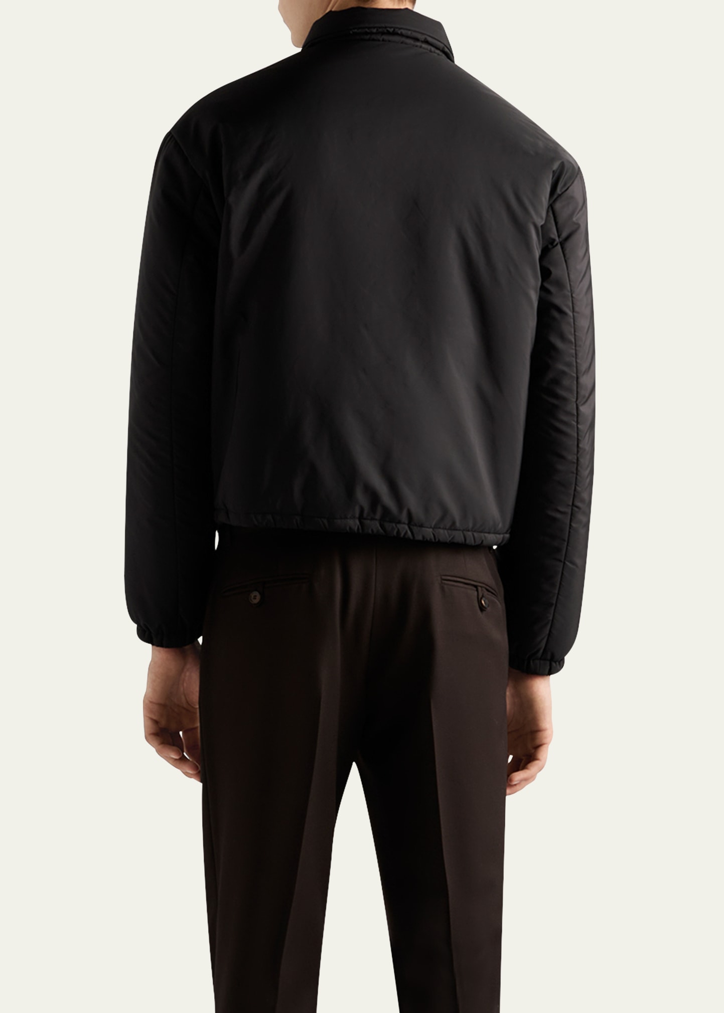 Prada Men's Re-Nylon Cropped Jacket - Bergdorf Goodman