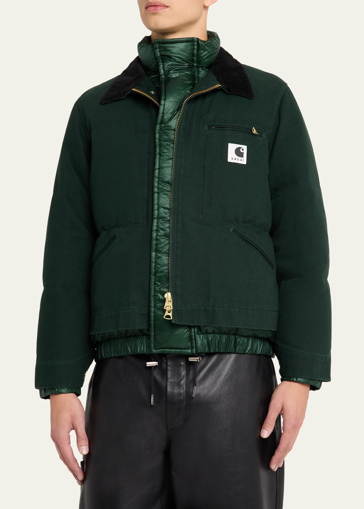 SACAI x CARHARTT WIP Men's Washed Duck Puffer Jacket - Bergdorf
