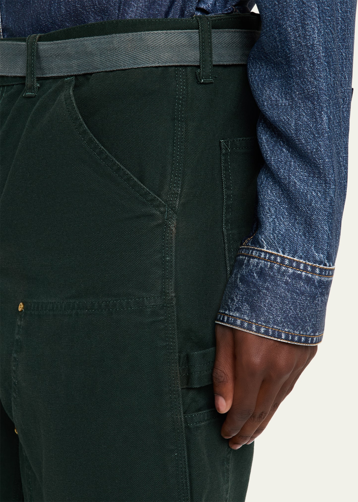 SACAI x CARHARTT WIP Men's Duck Denim Carpenter Pants