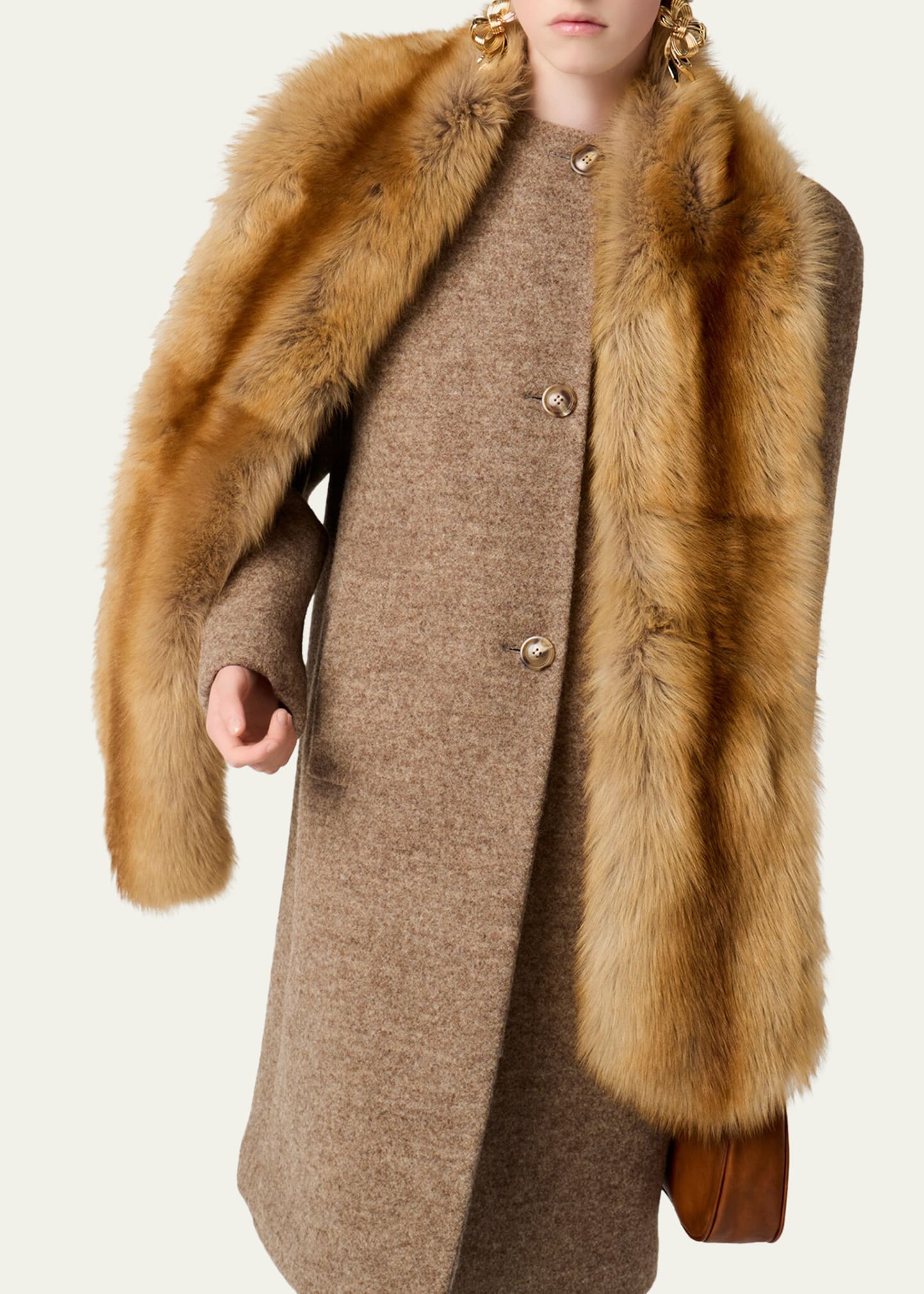 Miu Miu Lamb Shearling Scarf - Bergdorf Goodman