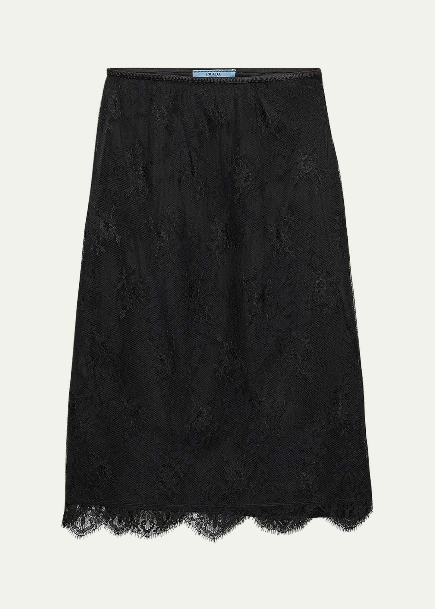 Prada Pizzo Lace Sheer Skirt - Bergdorf Goodman
