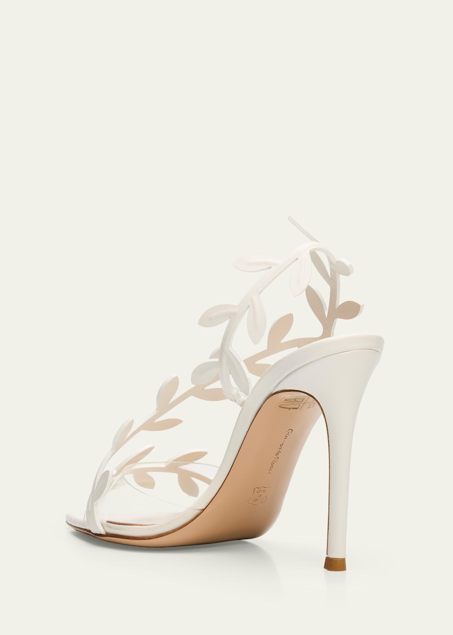 Gianvito Rossi 105mm Flavia Leather Wrap Sandals - Bergdorf Goodman