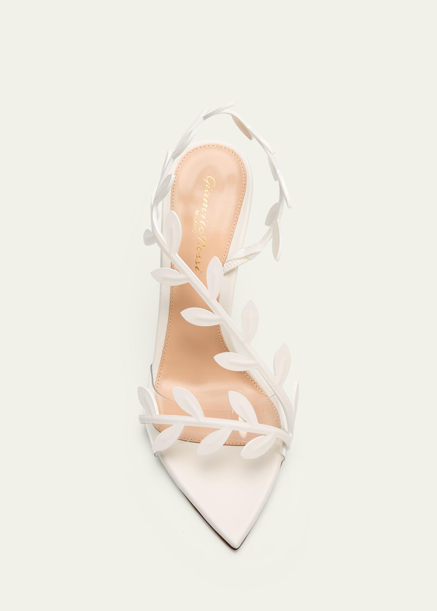 Gianvito Rossi 105mm Flavia Leather Wrap Sandals - Bergdorf Goodman