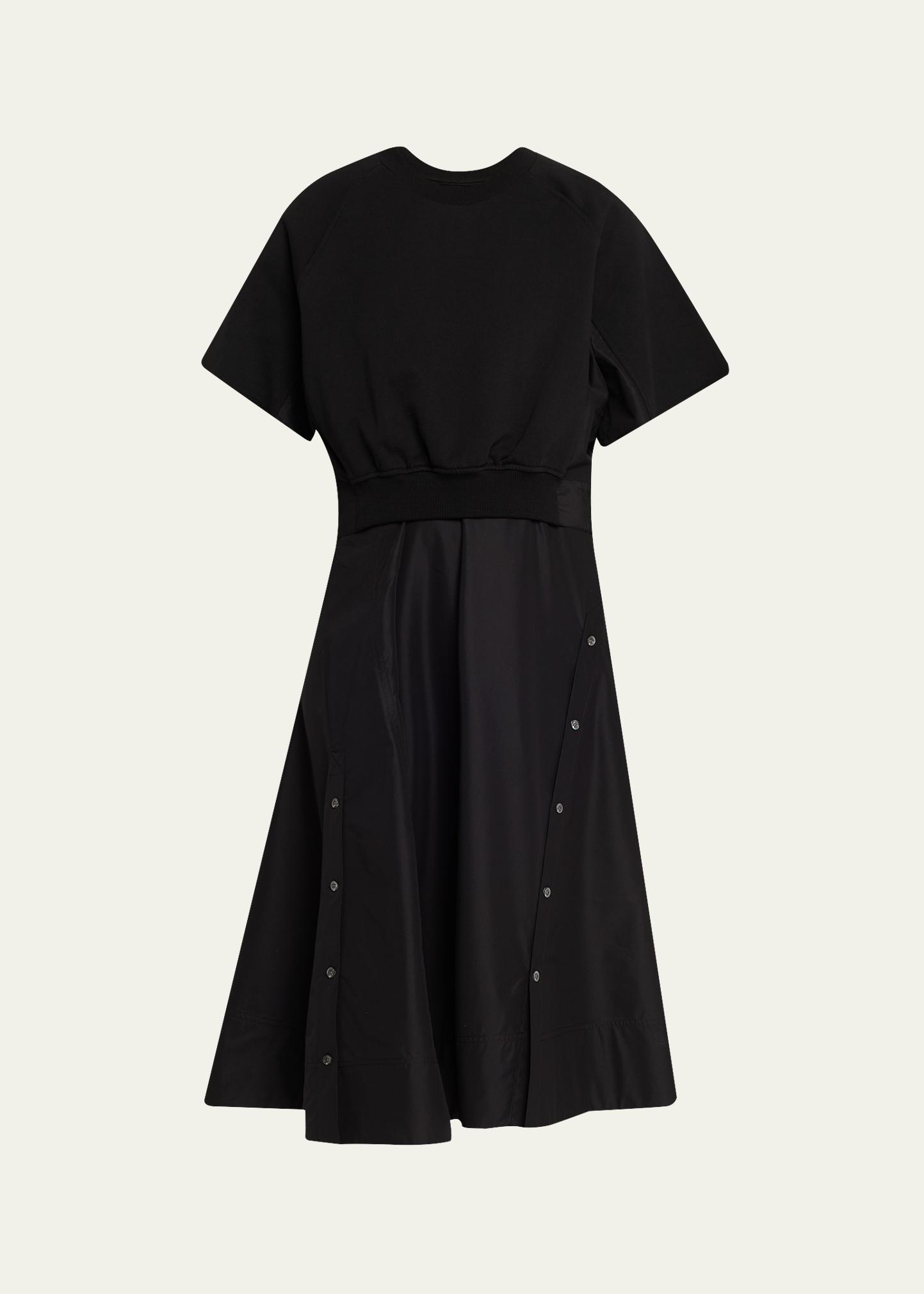 3.1 Phillip Lim Short-Sleeve Combo Midi Dress - Bergdorf Goodman