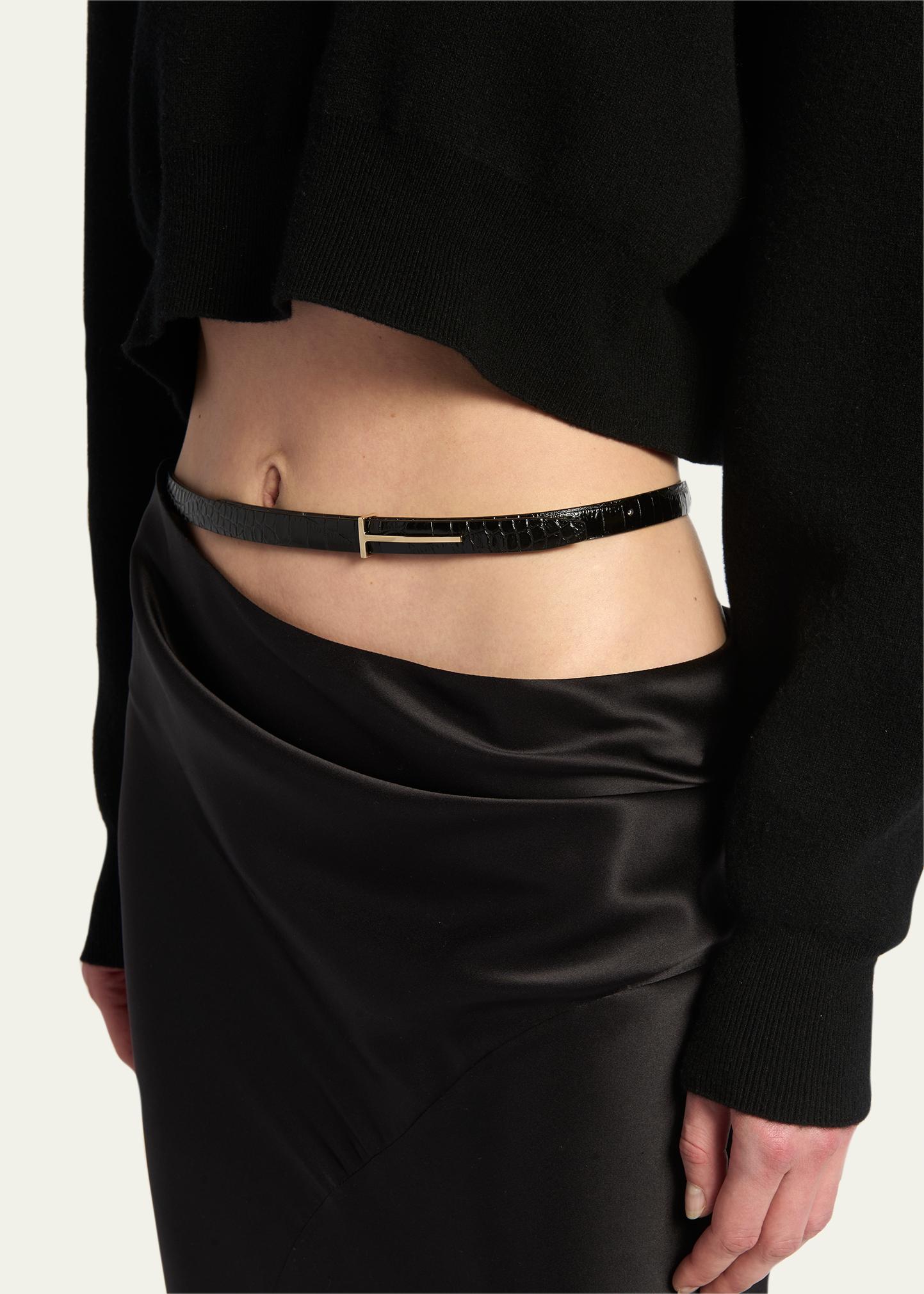 Asymmetric Satin Maxi Skirt With Train, image 6 of 6