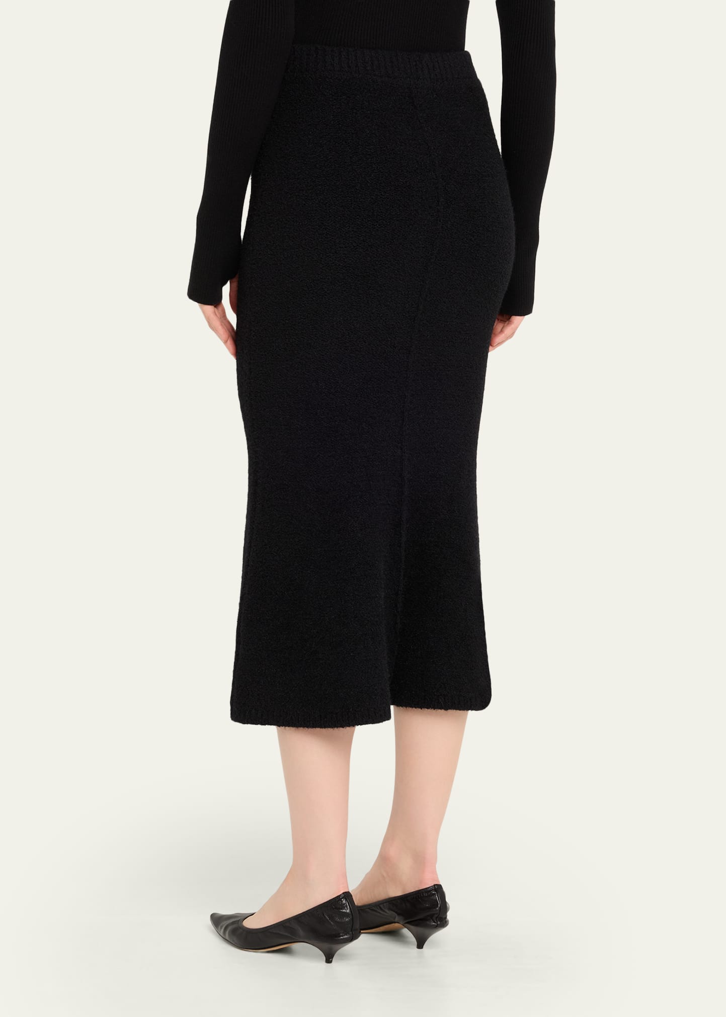 L'Agence Salem Knit Flare Midi Skirt - Bergdorf Goodman
