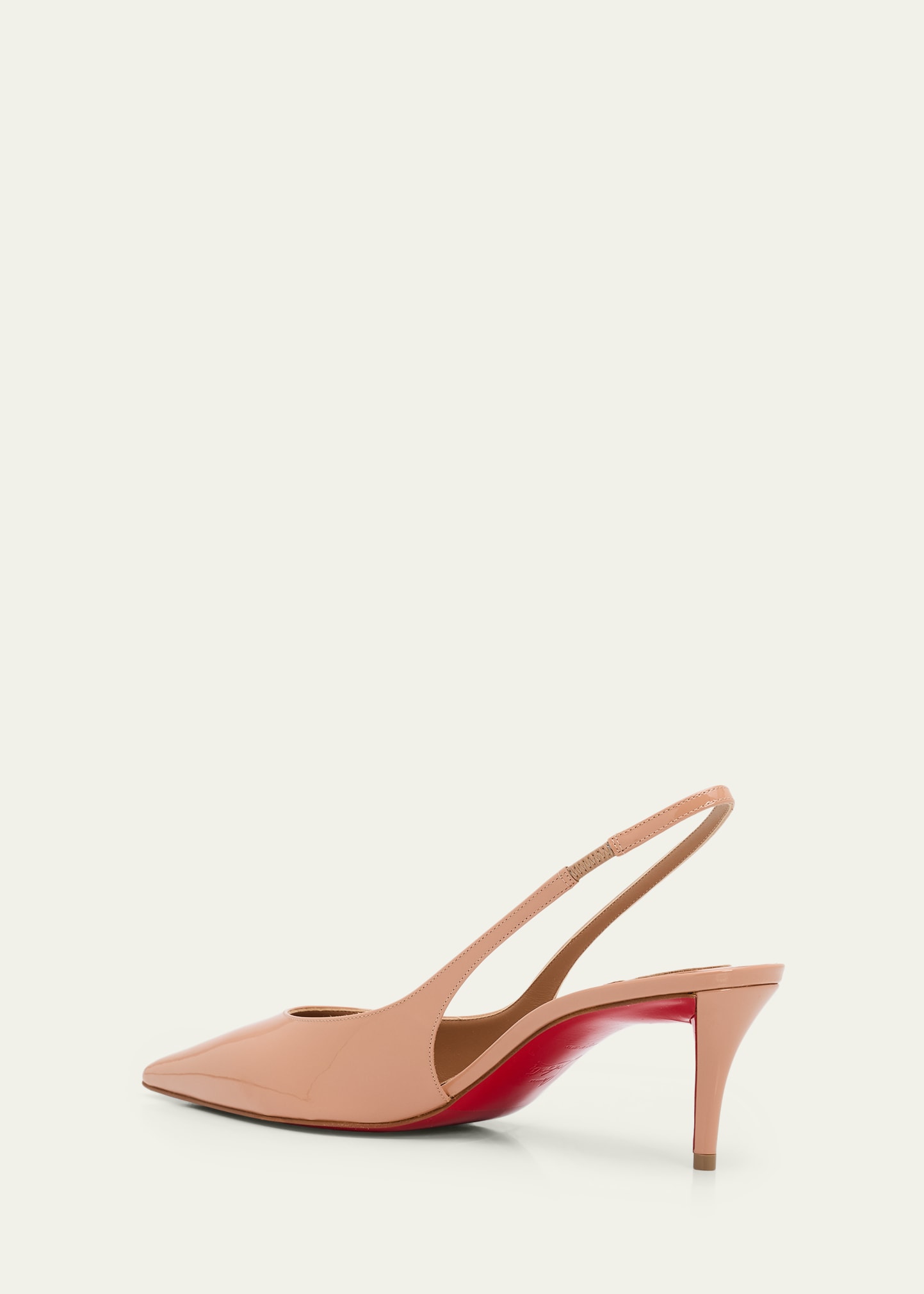 Christian Louboutin 60mm Miss Z Patent Leather Slingback Pumps