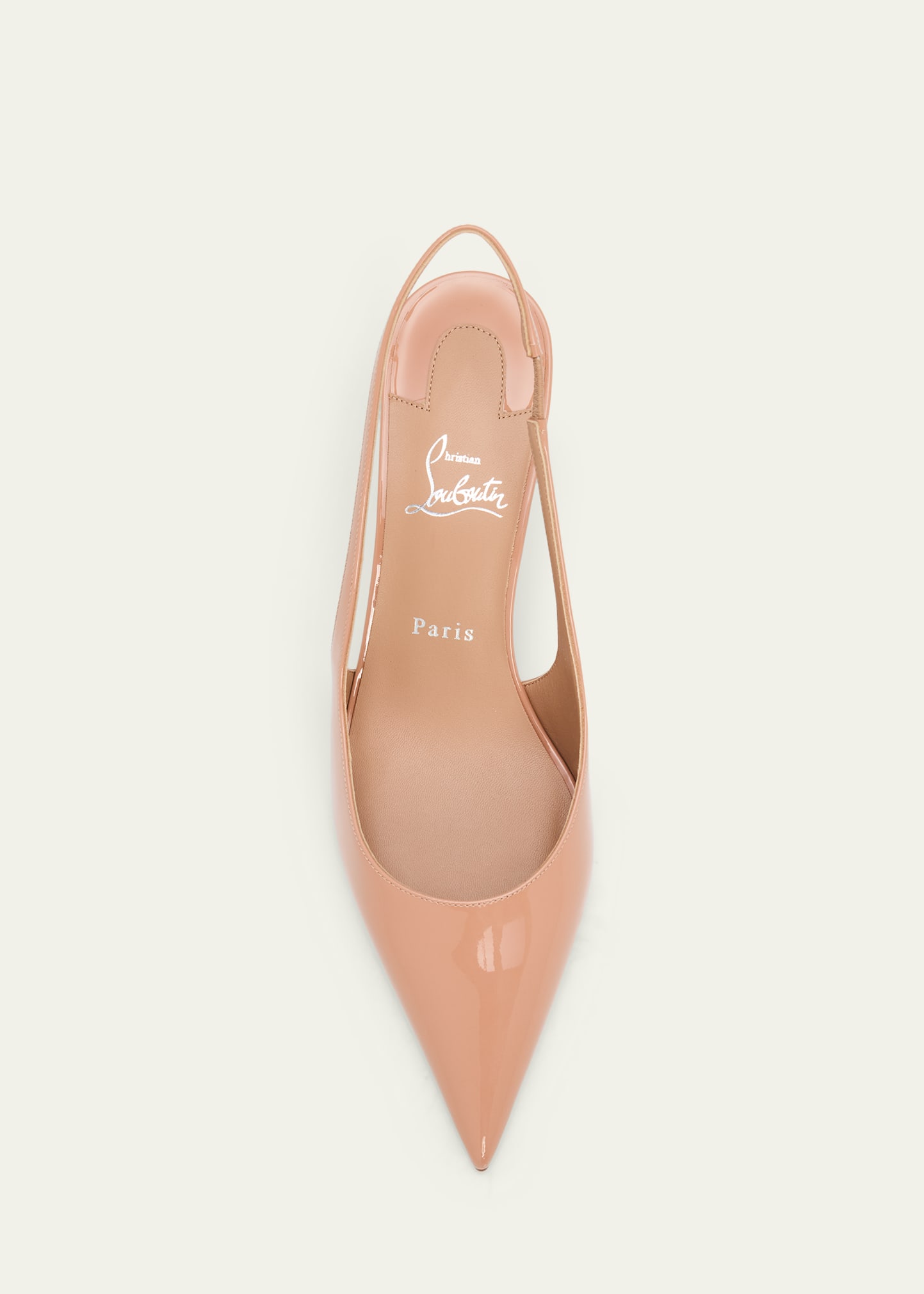 Christian Louboutin 60mm Miss Z Patent Leather Slingback Pumps