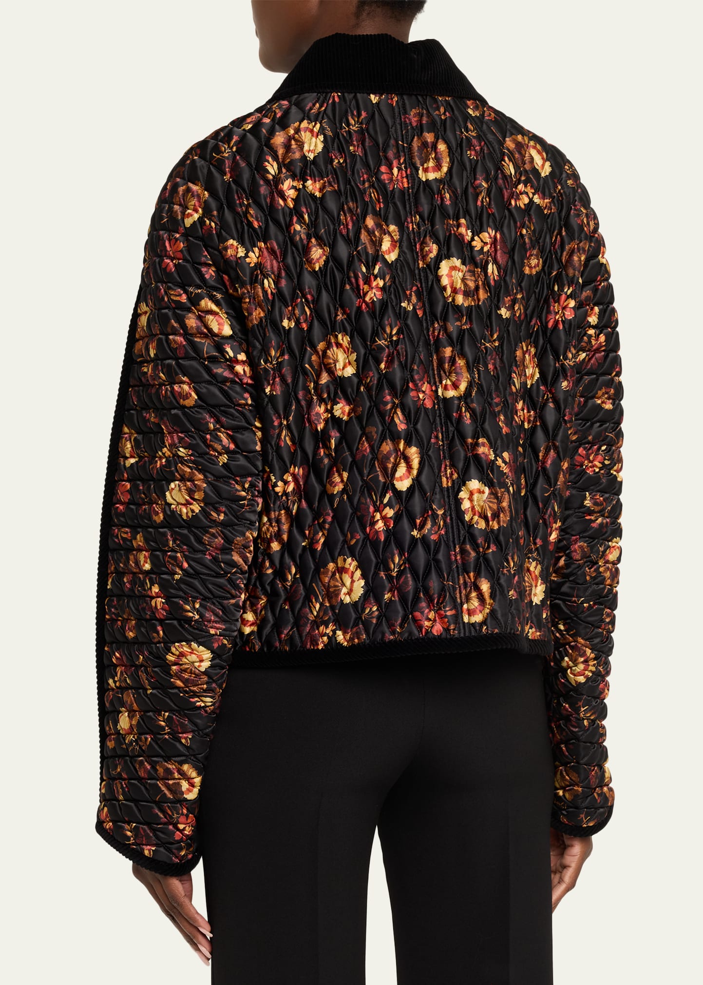 Burberry Floriston Corduroy-Trim Quilted Barn Jacket - Bergdorf