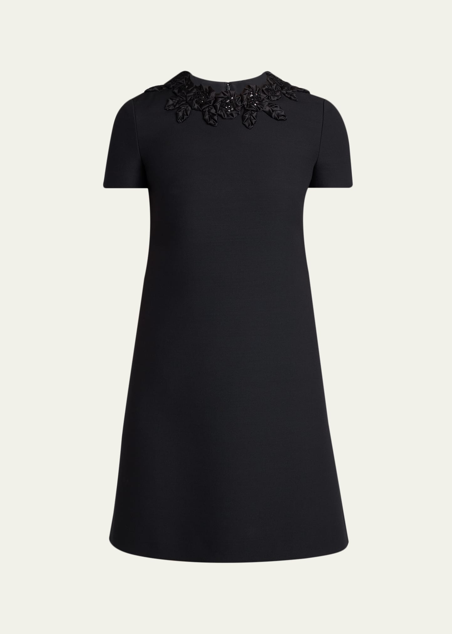 Valentino Garavani Rose Embroidered Short-Sleeve Mini Dress - Bergdorf  Goodman
